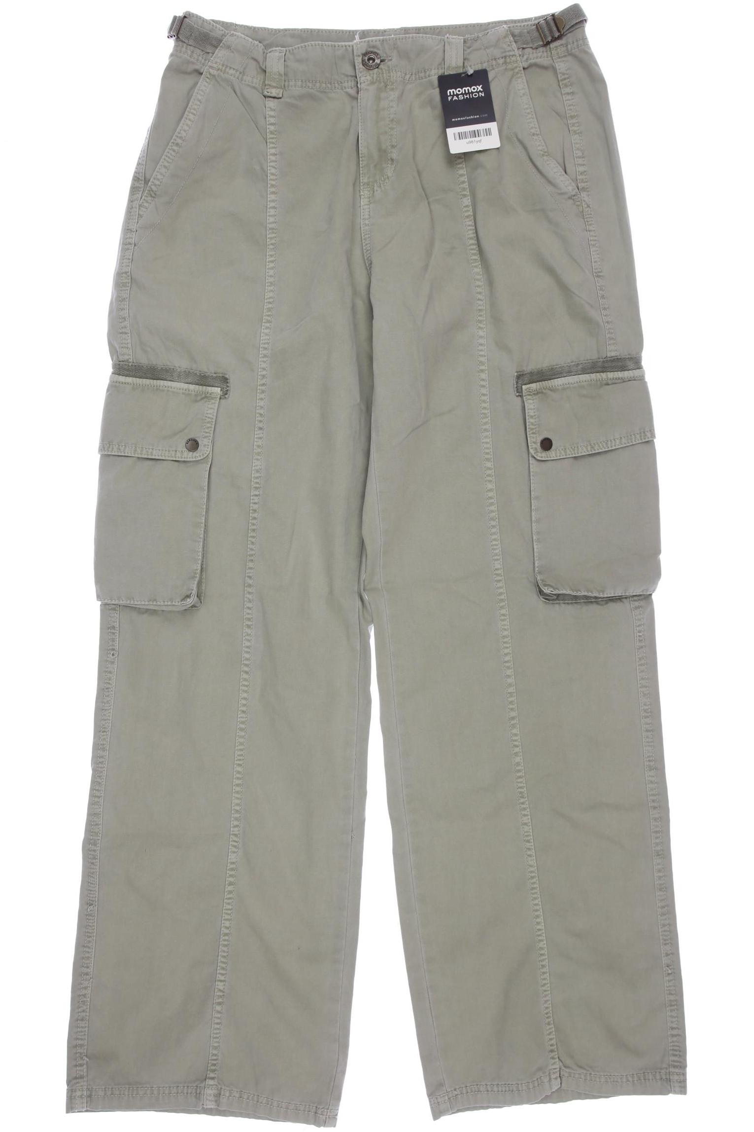 

bershka Damen Stoffhose, grün, Gr. 42