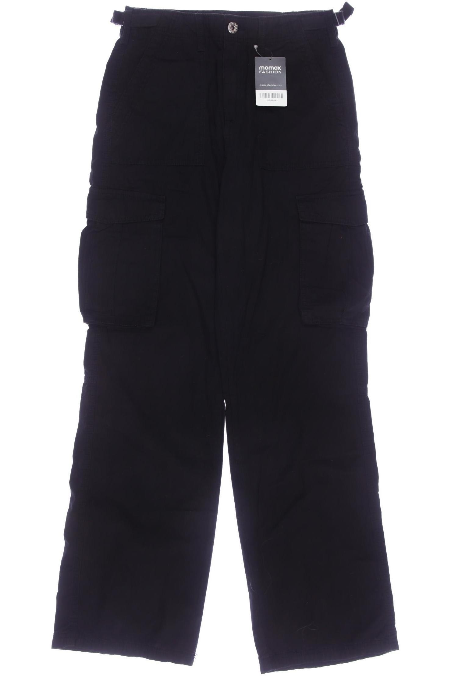 

bershka Damen Stoffhose, schwarz, Gr. 34