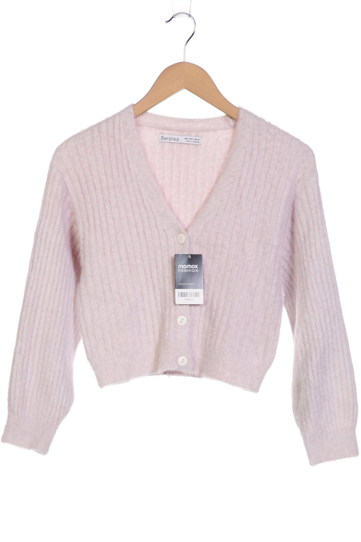 

bershka Damen Strickjacke, flieder, Gr. 36