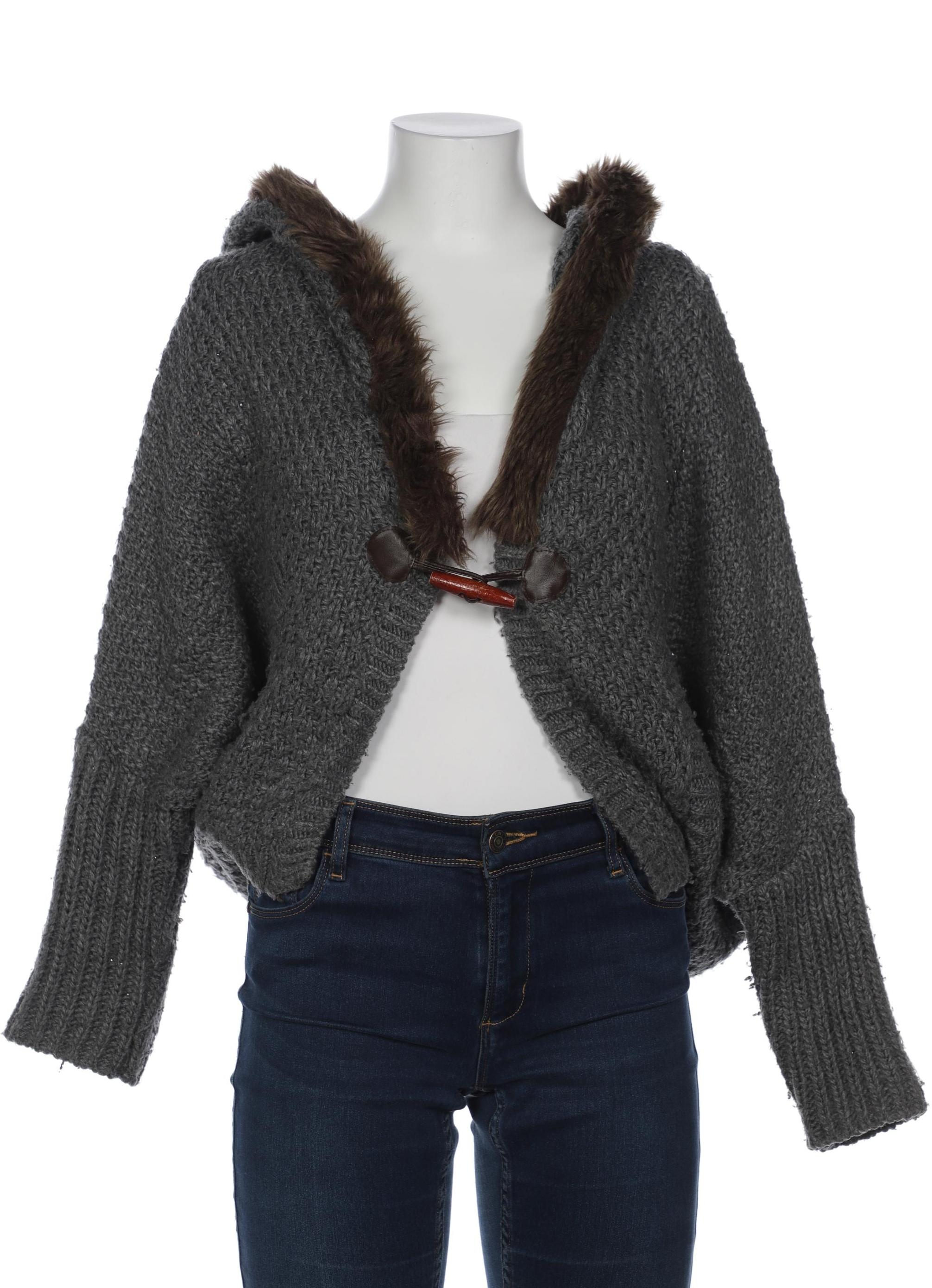 

bershka Damen Strickjacke, grau, Gr. 38