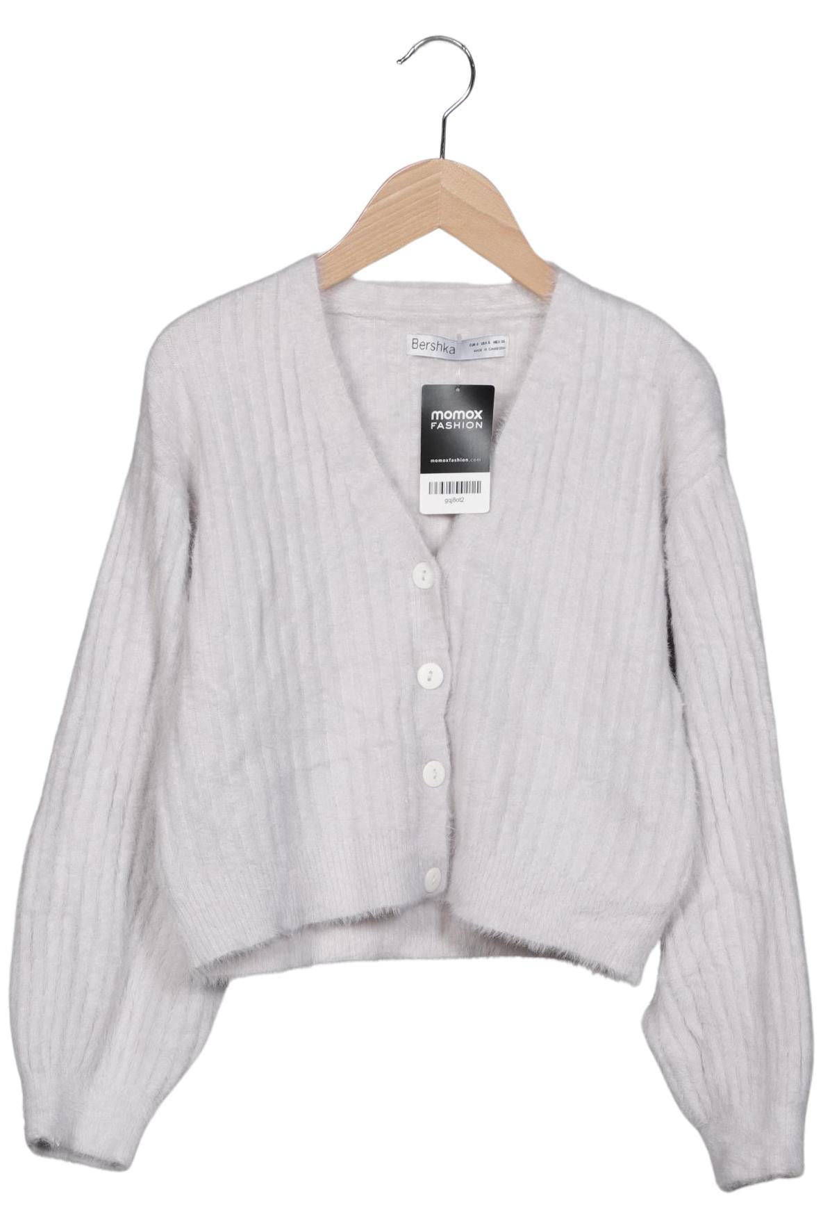 

bershka Damen Strickjacke, grau, Gr. 36