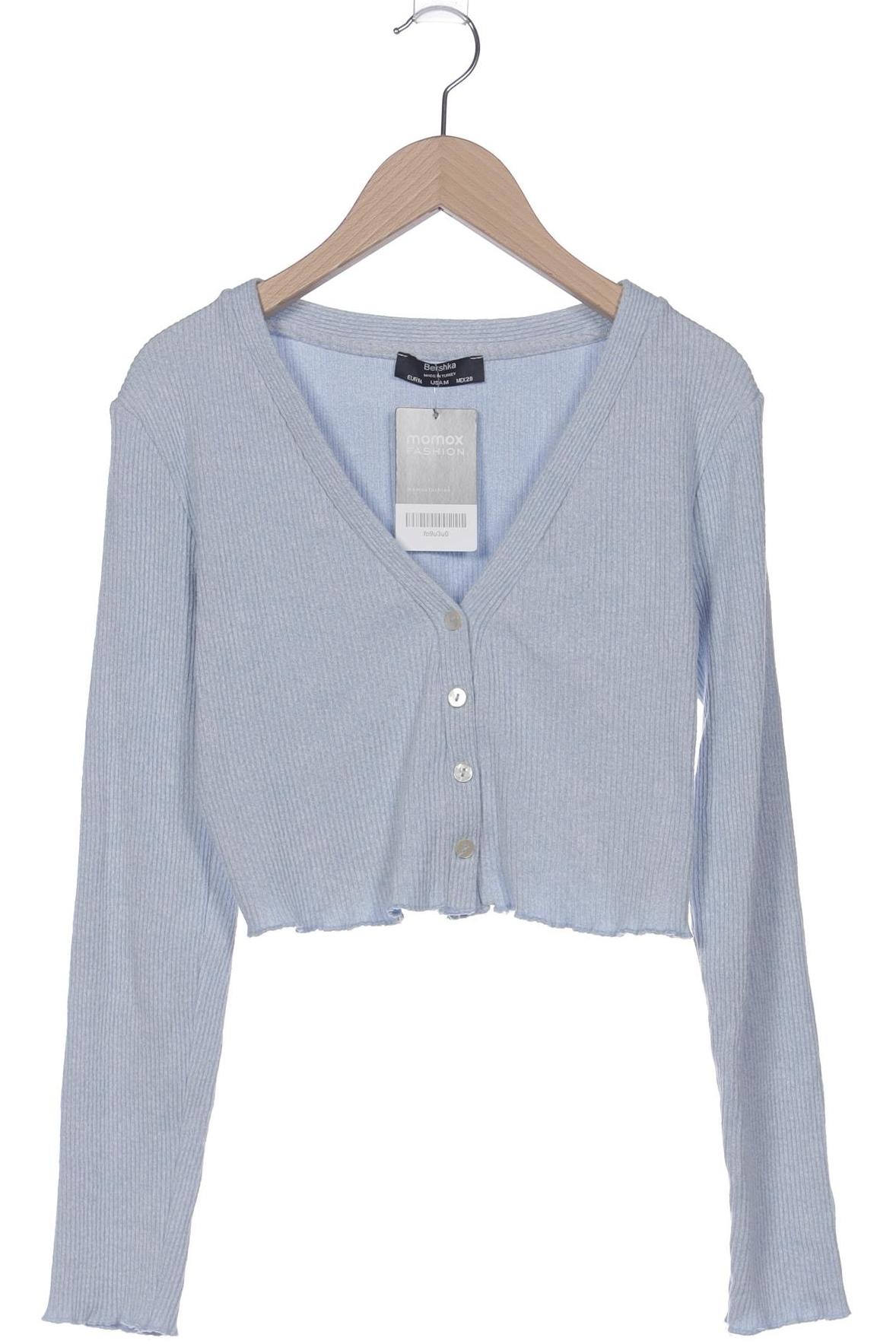 

bershka Damen Strickjacke, hellblau, Gr. 38
