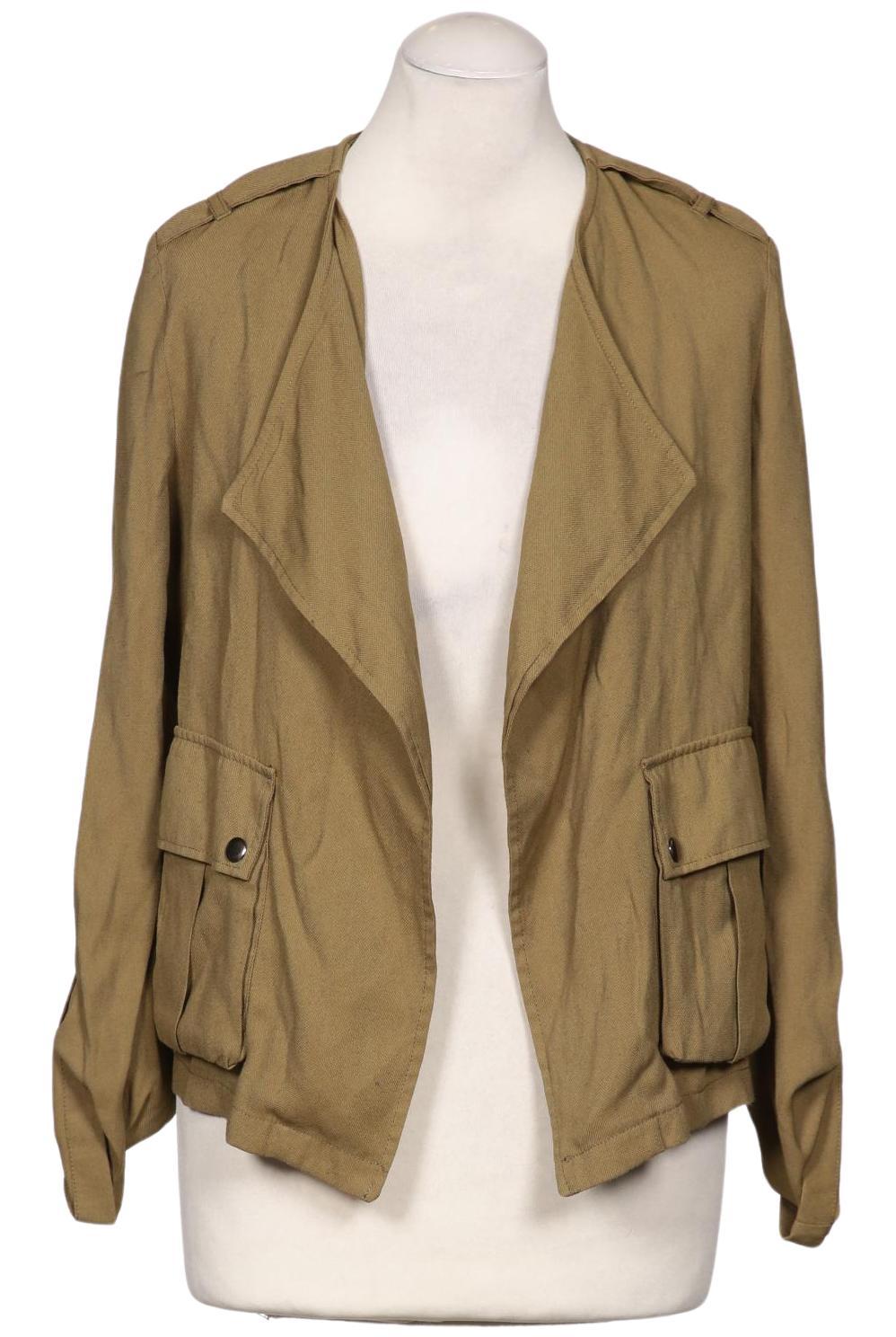 

bershka Damen Strickjacke, grün, Gr. 36