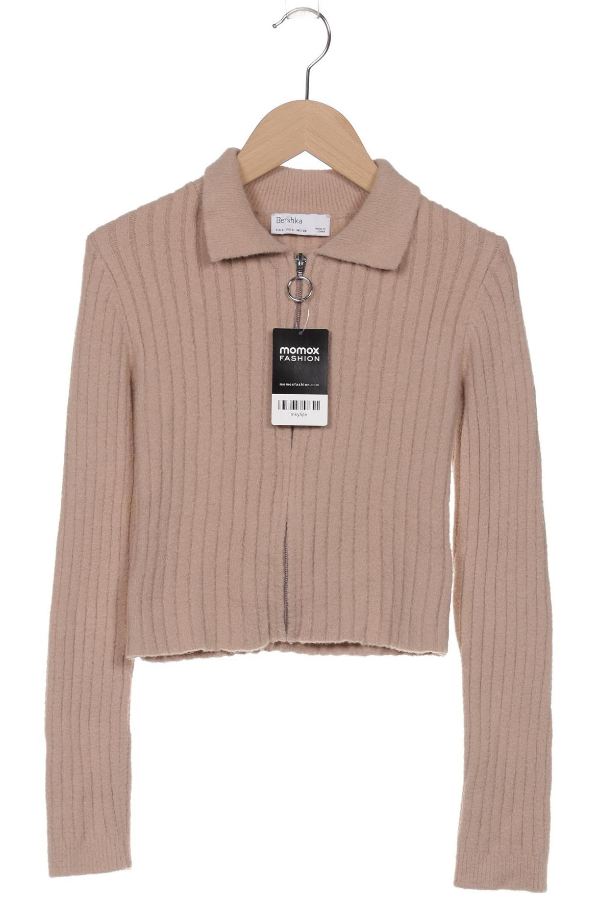 

bershka Damen Strickjacke, beige, Gr. 36