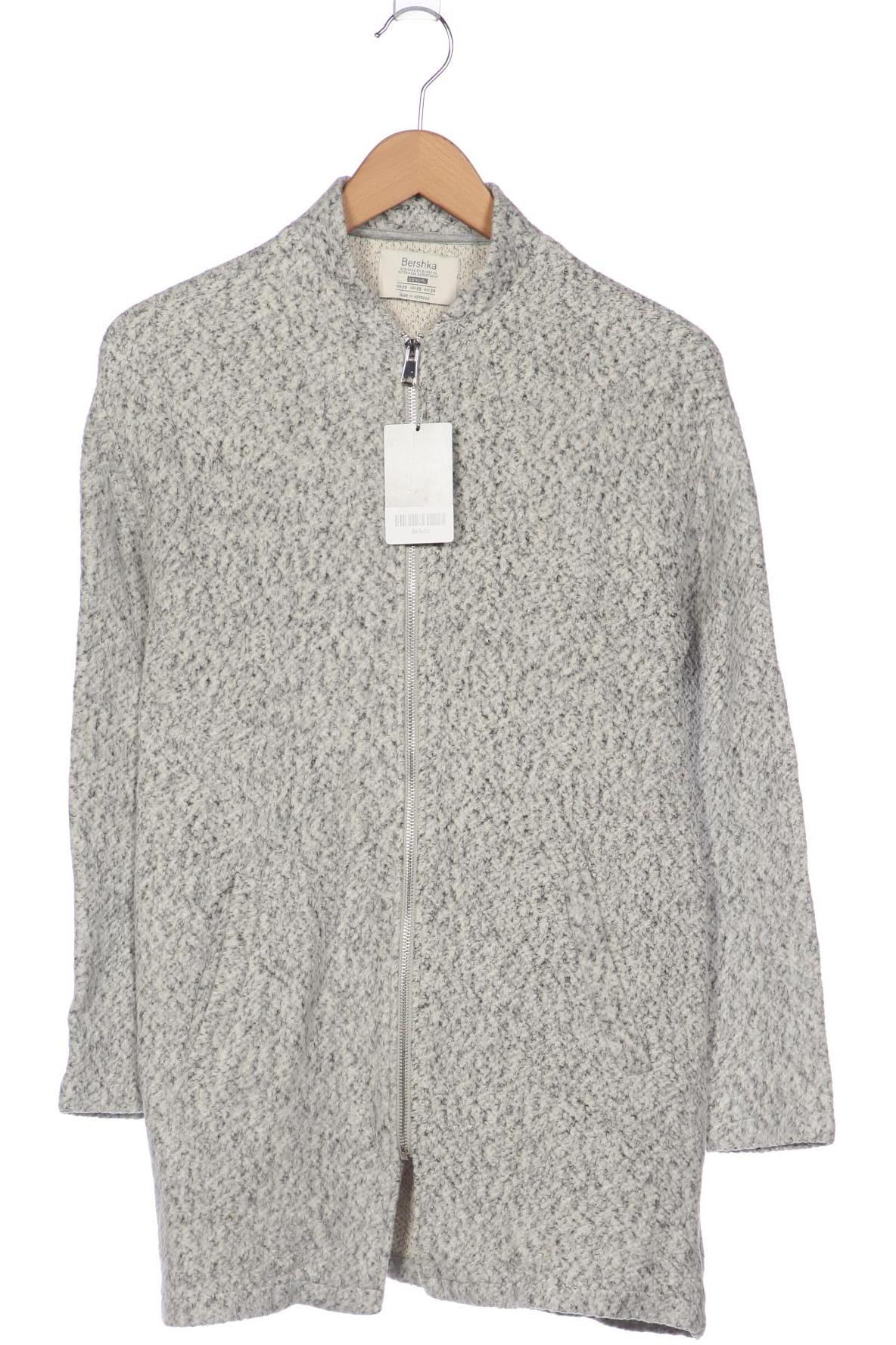 

bershka Damen Strickjacke, grau, Gr. 34