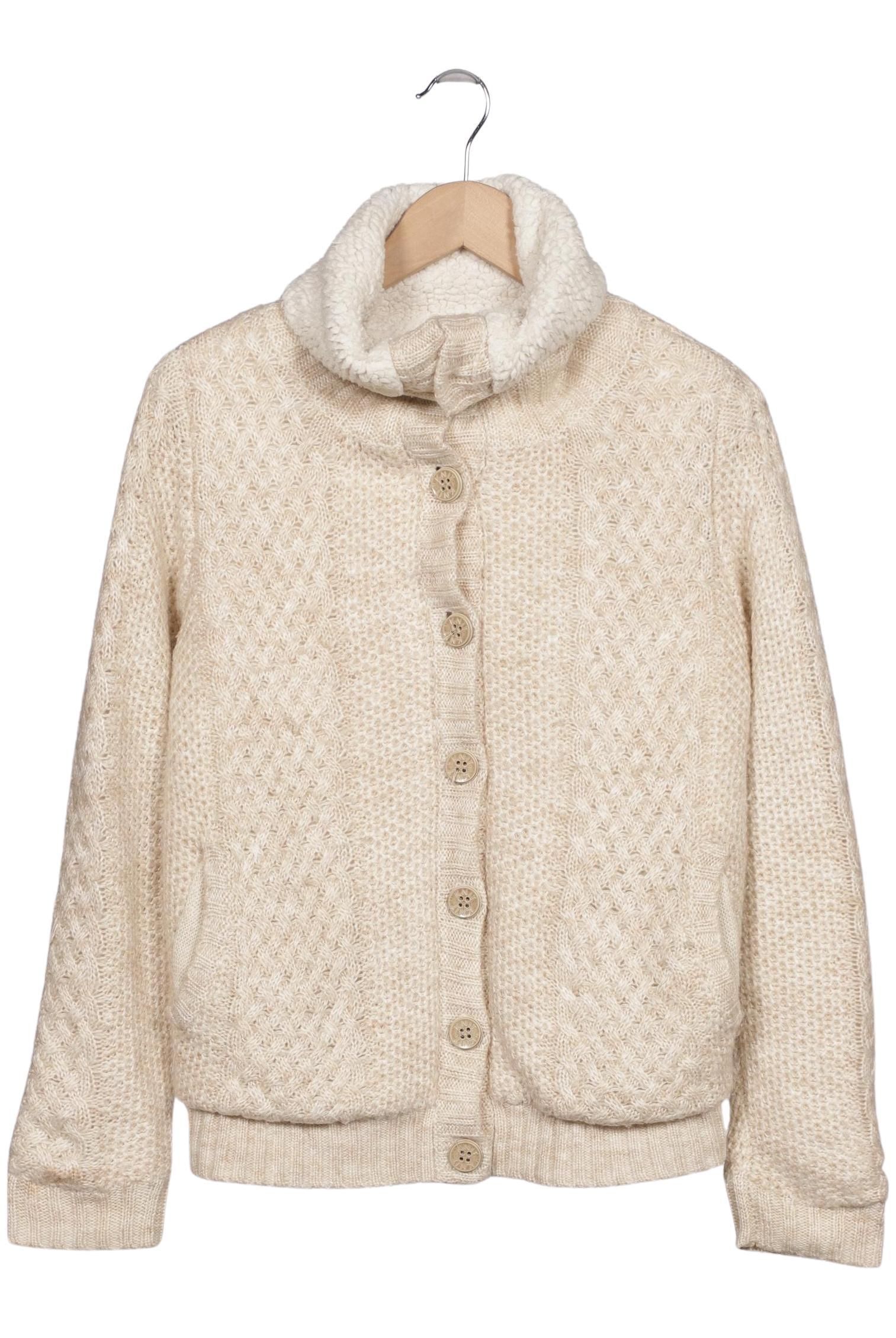 

bershka Damen Strickjacke, beige, Gr. 42