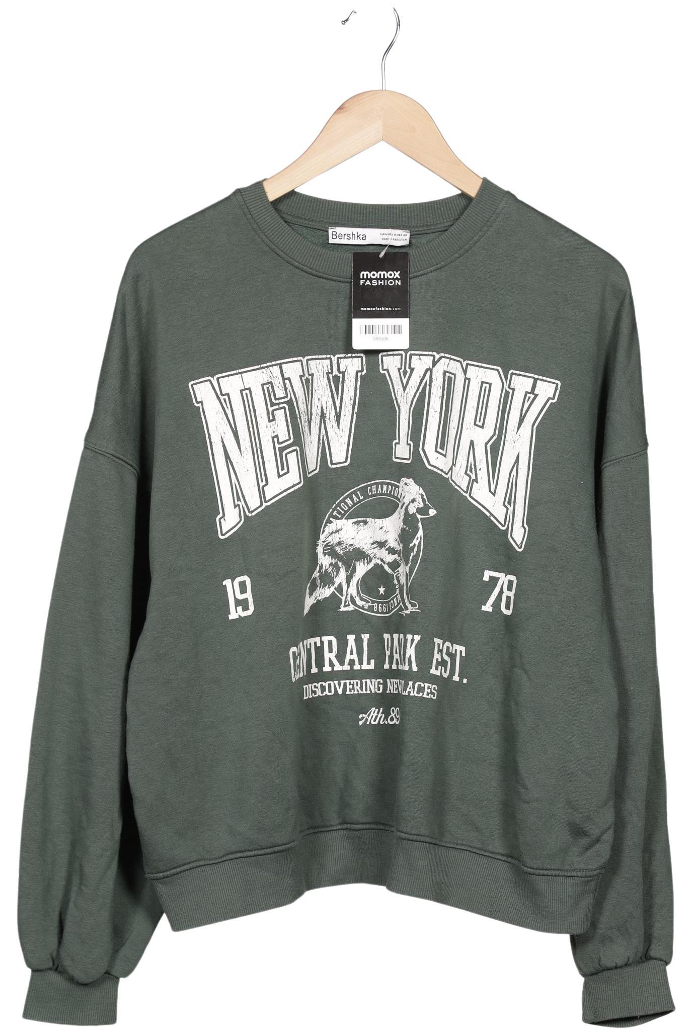 

bershka Damen Sweatshirt, grün, Gr. 38
