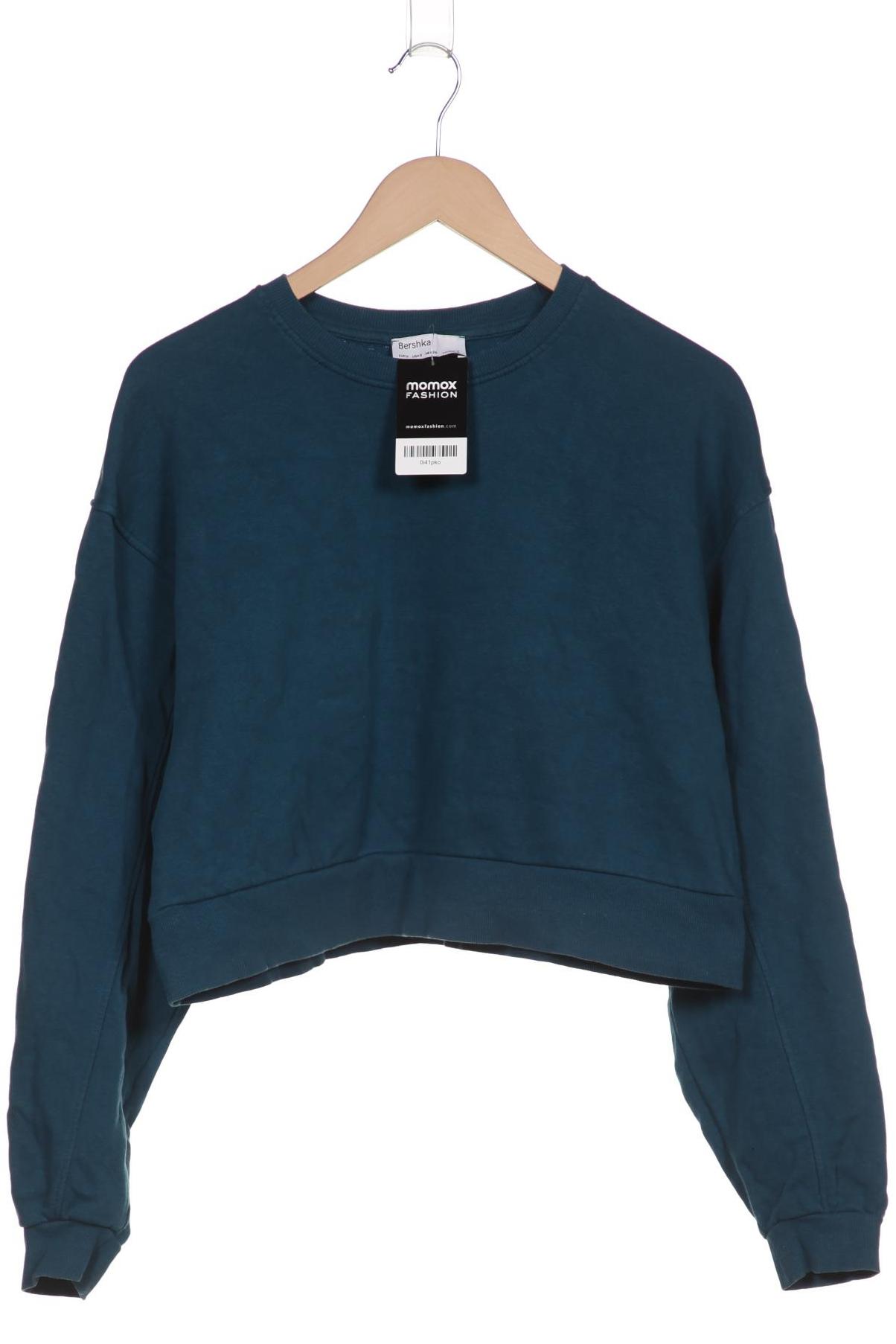 

bershka Damen Sweatshirt, türkis, Gr. 36