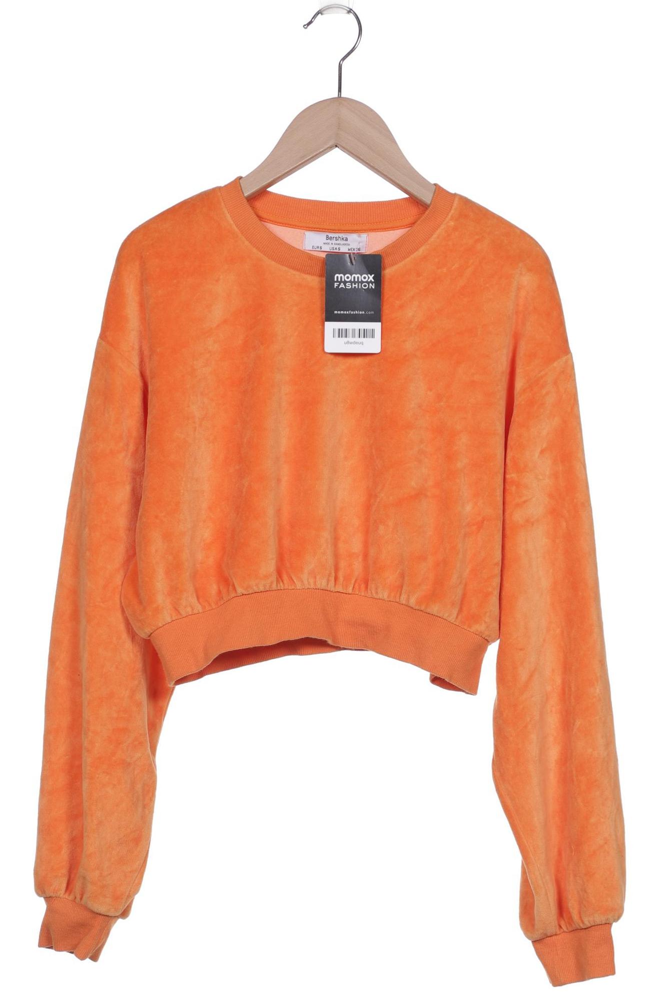 

bershka Damen Sweatshirt, orange, Gr. 36