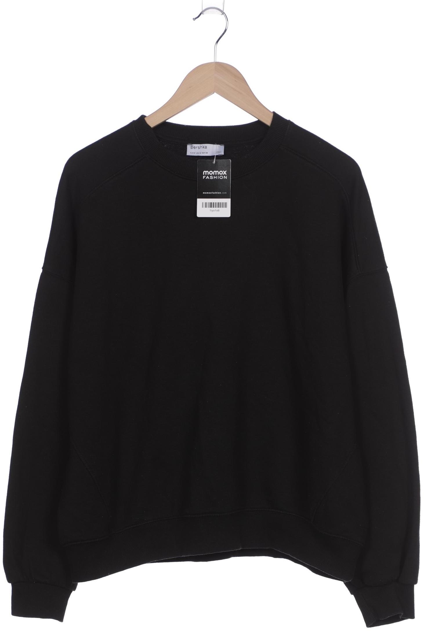 

bershka Damen Sweatshirt, schwarz, Gr. 38