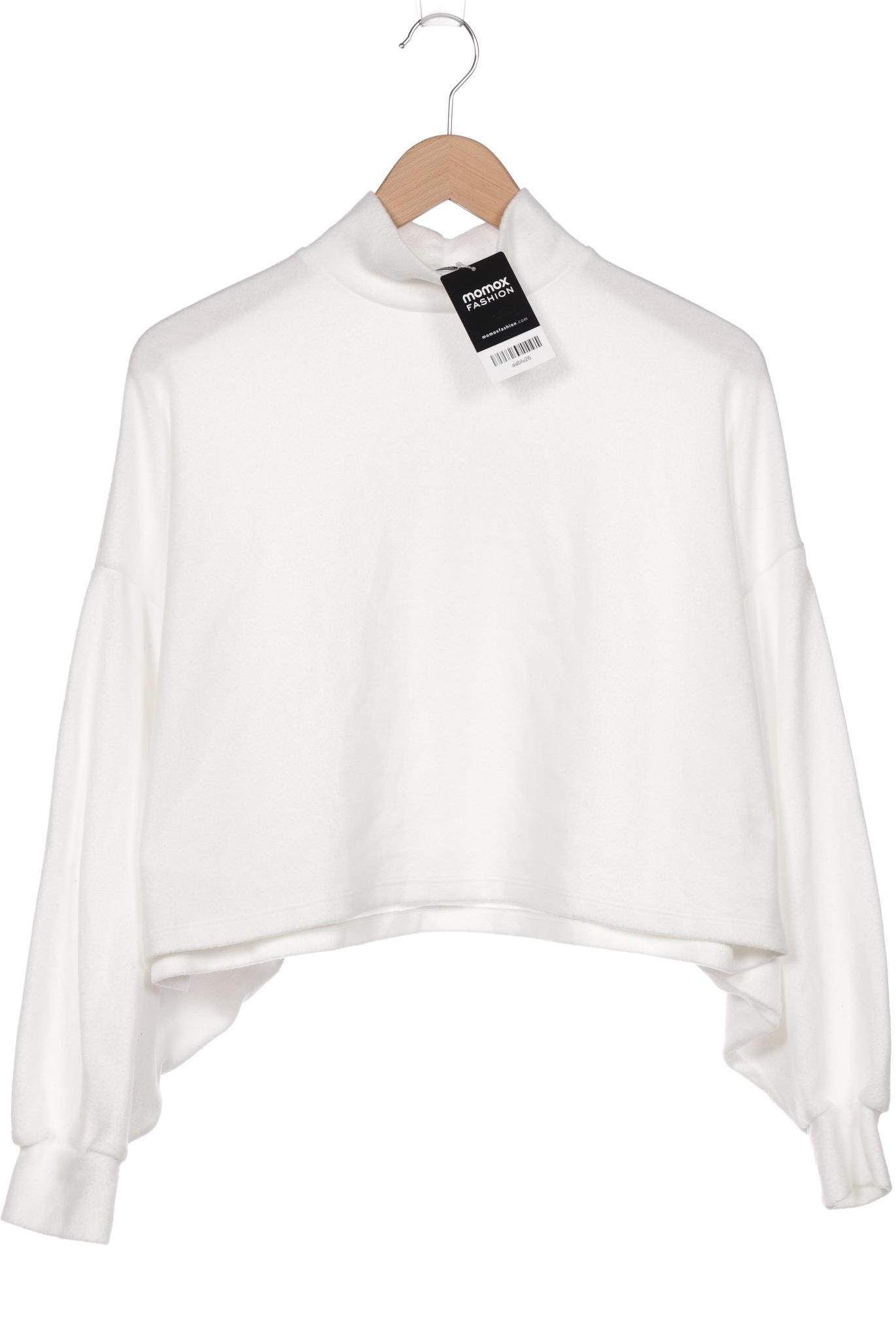 

bershka Damen Sweatshirt, weiß, Gr. 36