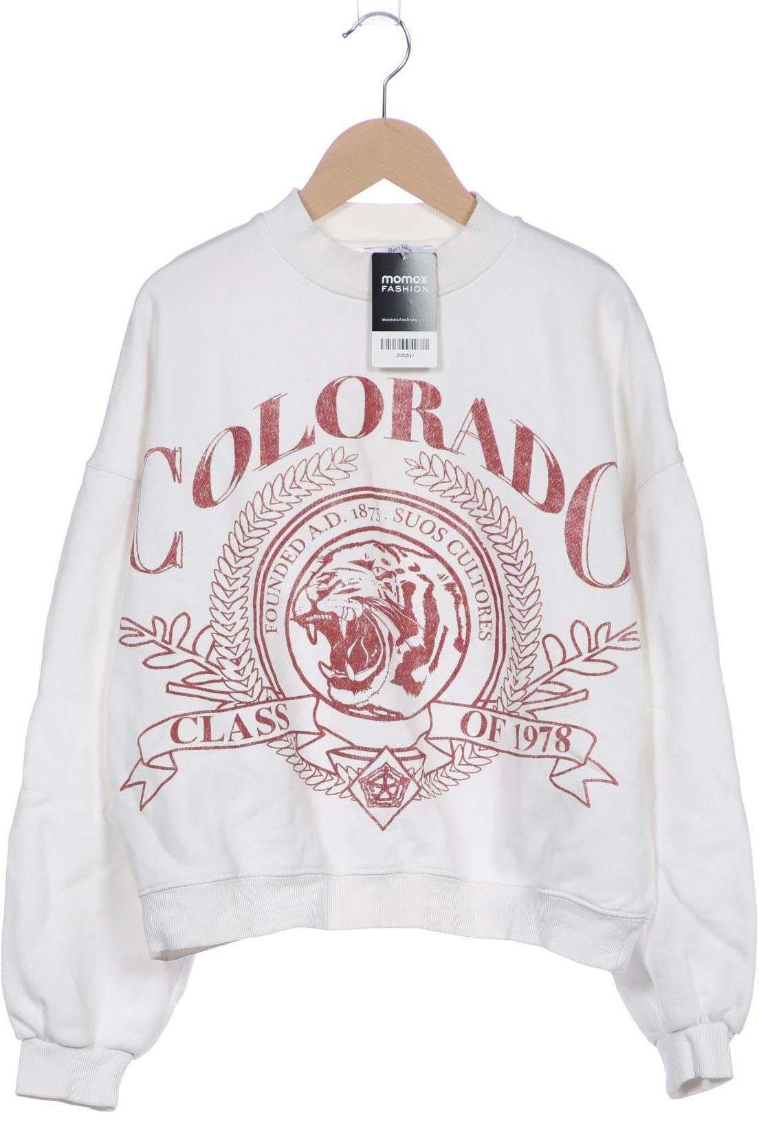 

bershka Damen Sweatshirt, weiß, Gr. 36