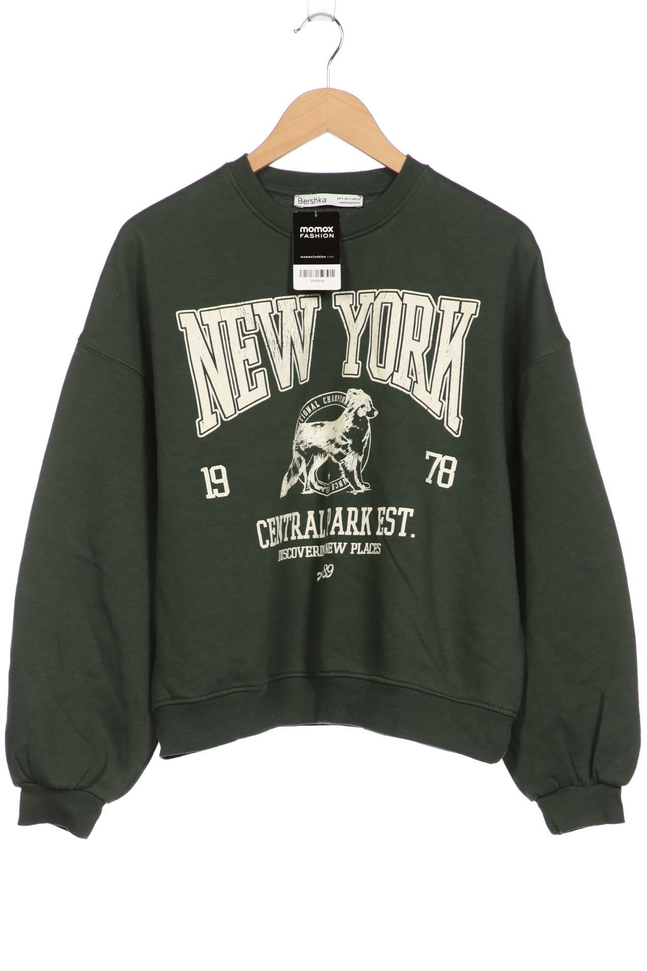 

bershka Damen Sweatshirt, grün, Gr. 36