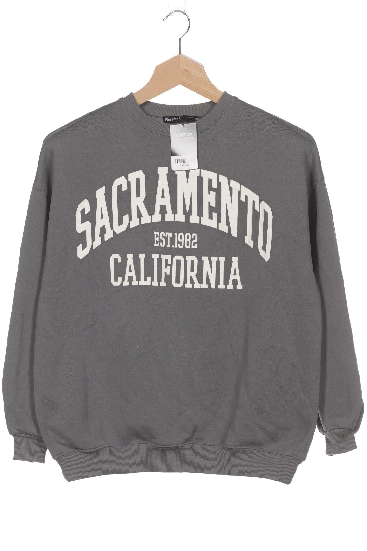 

bershka Damen Sweatshirt, grau, Gr. 34