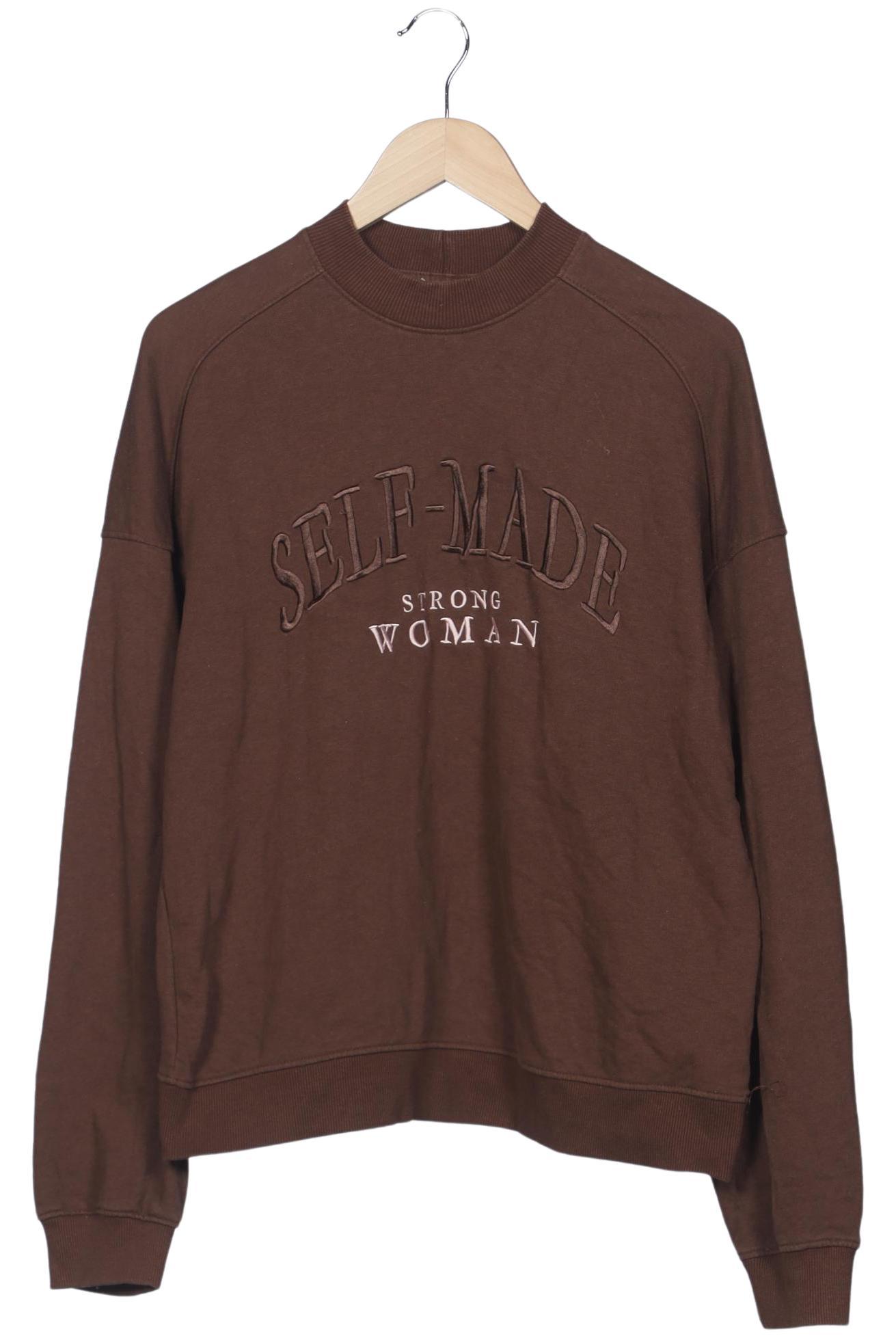 

bershka Damen Sweatshirt, braun, Gr. 36