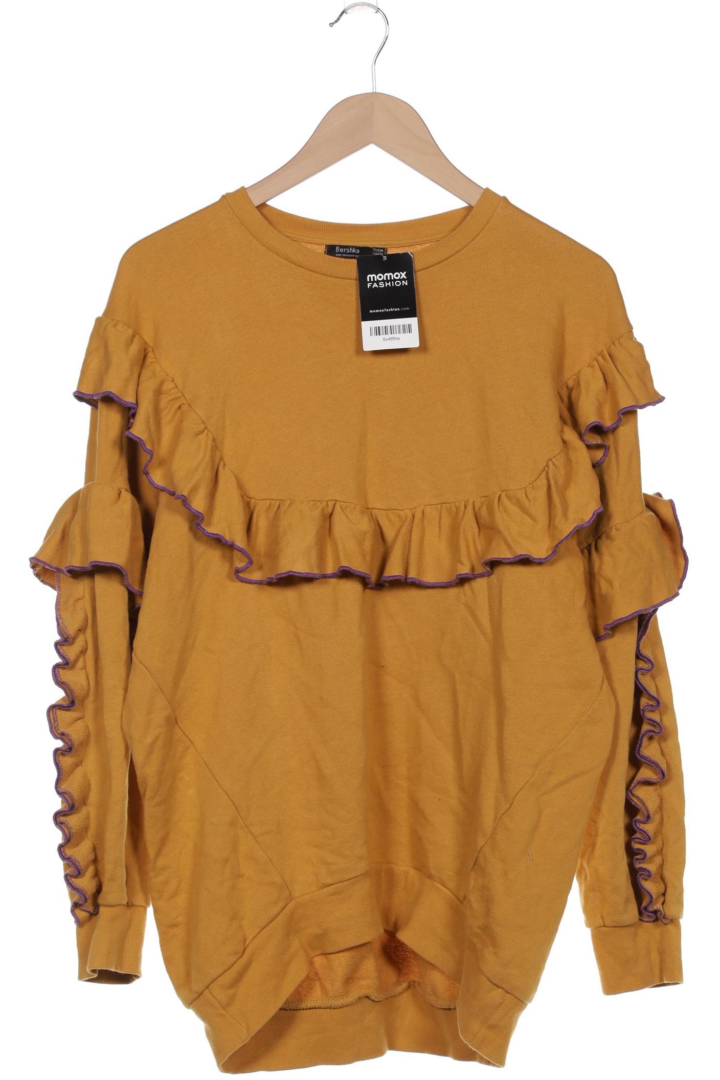 

bershka Damen Sweatshirt, gelb, Gr. 38