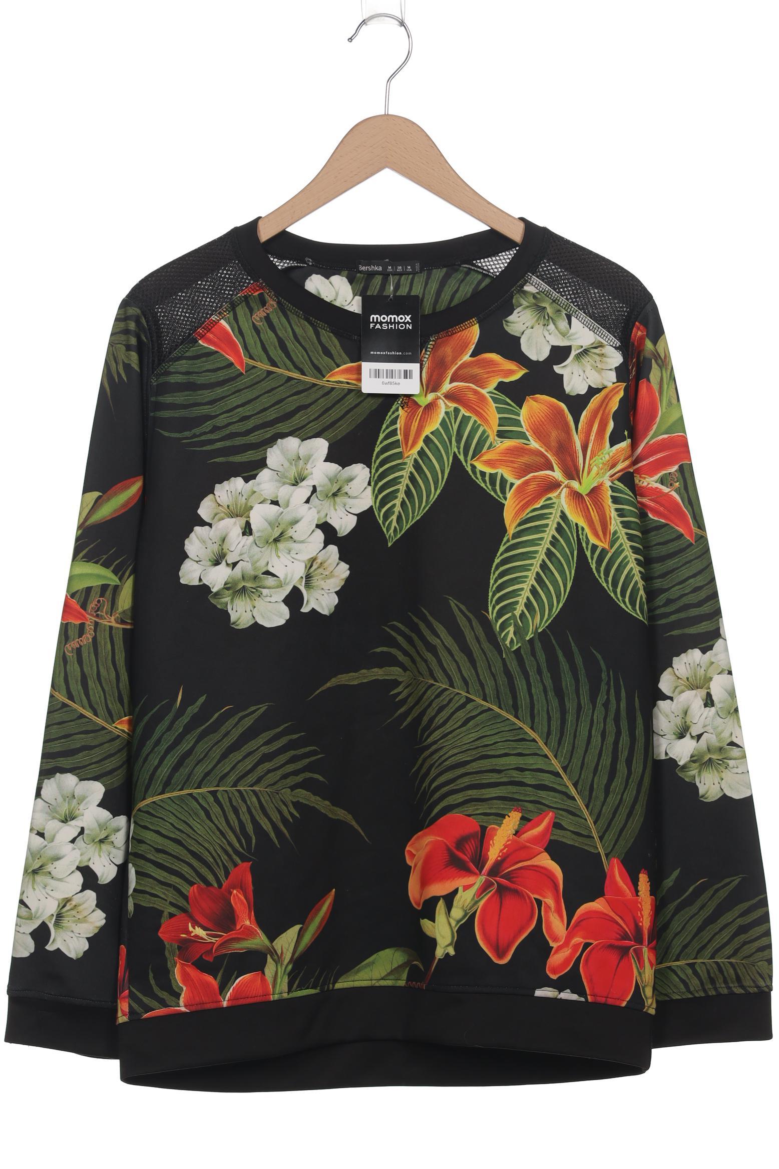 

bershka Damen Sweatshirt, schwarz, Gr. 38