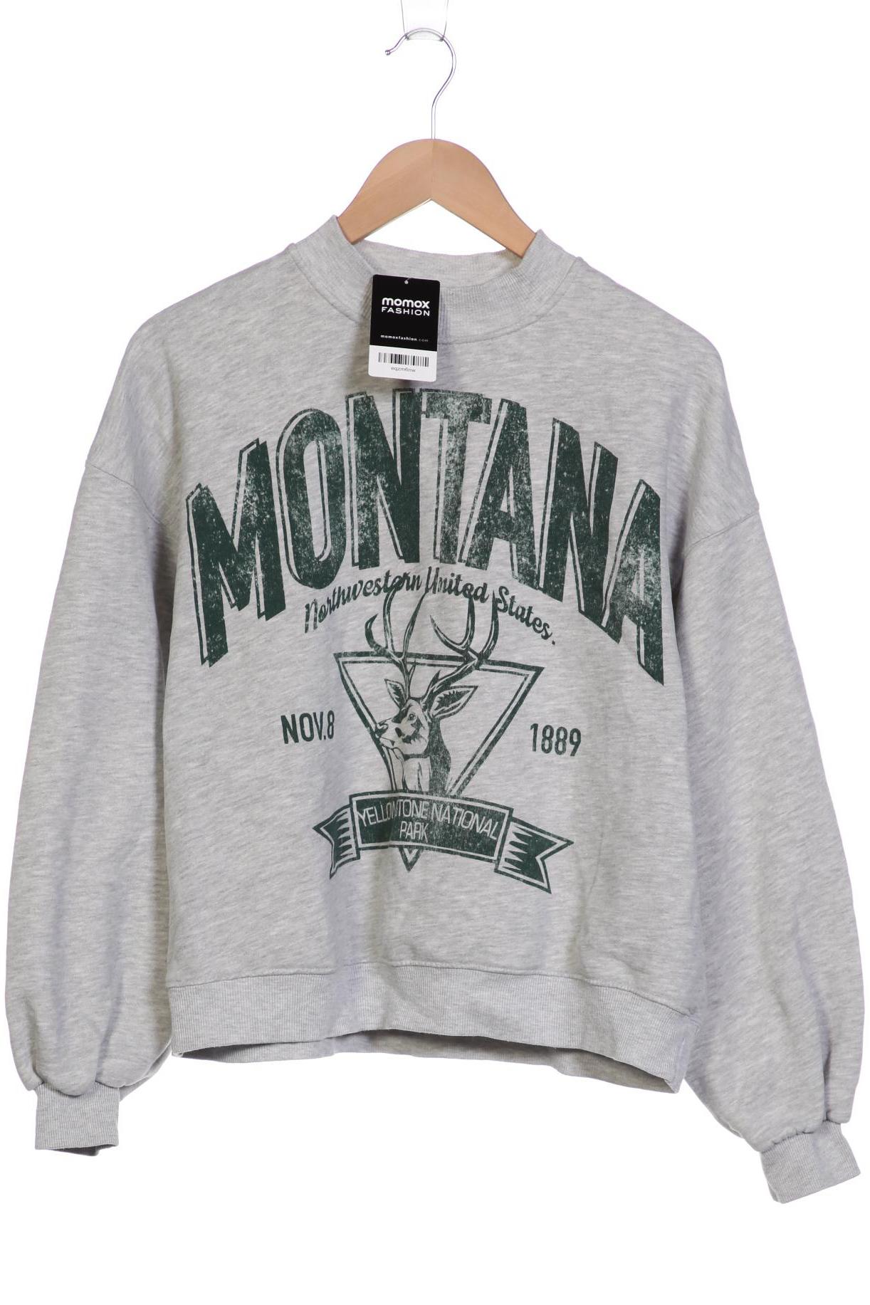 

bershka Damen Sweatshirt, grau, Gr. 38
