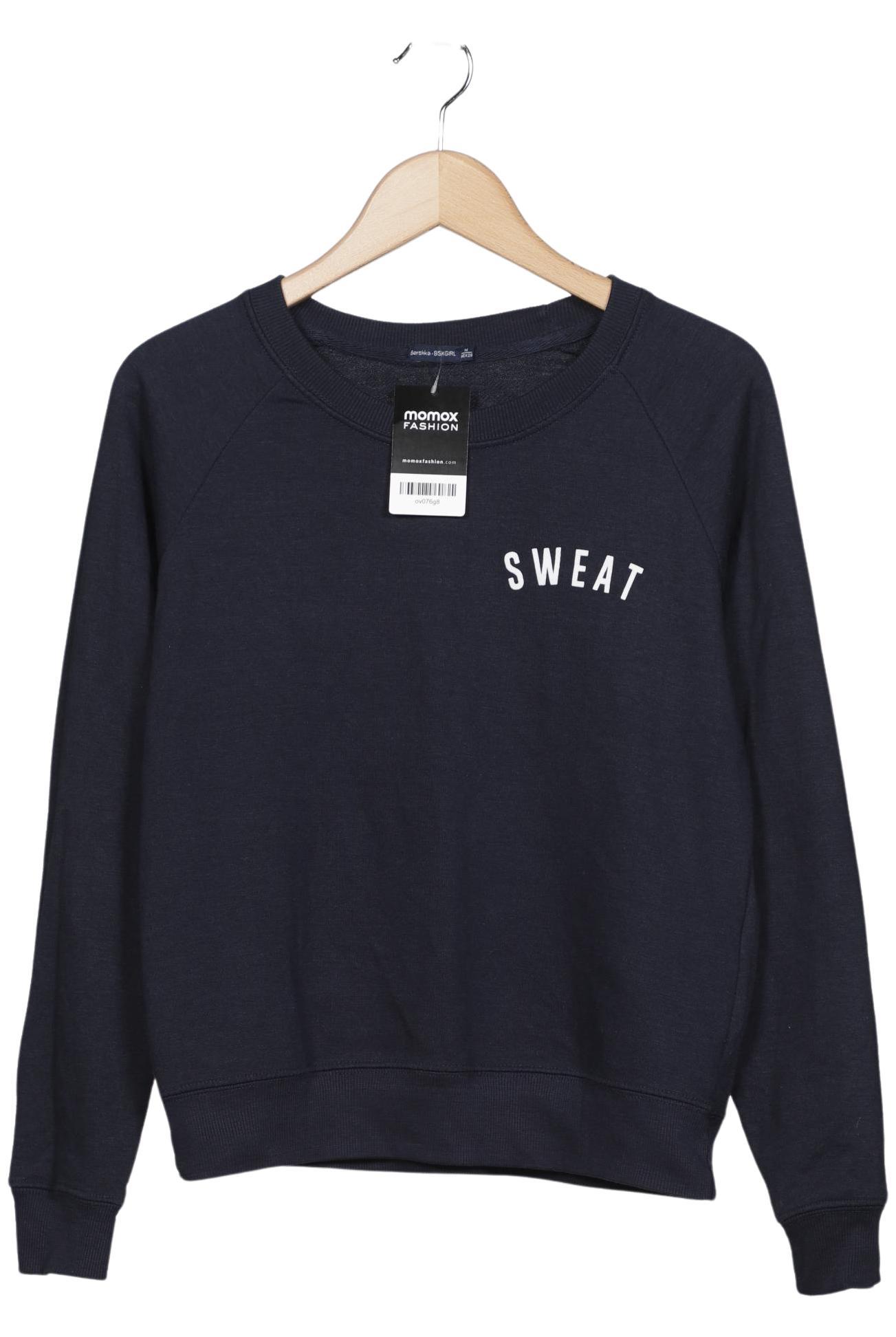 

bershka Damen Sweatshirt, marineblau, Gr. 38