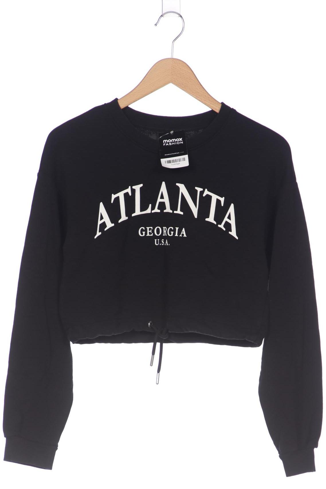 

bershka Damen Sweatshirt, schwarz, Gr. 36