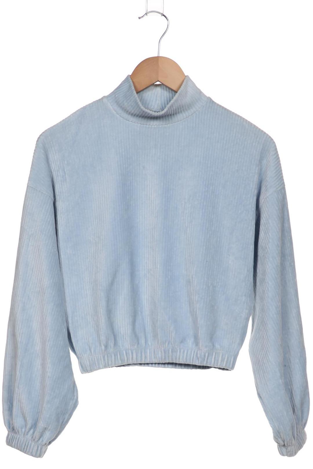 

bershka Damen Sweatshirt, hellblau