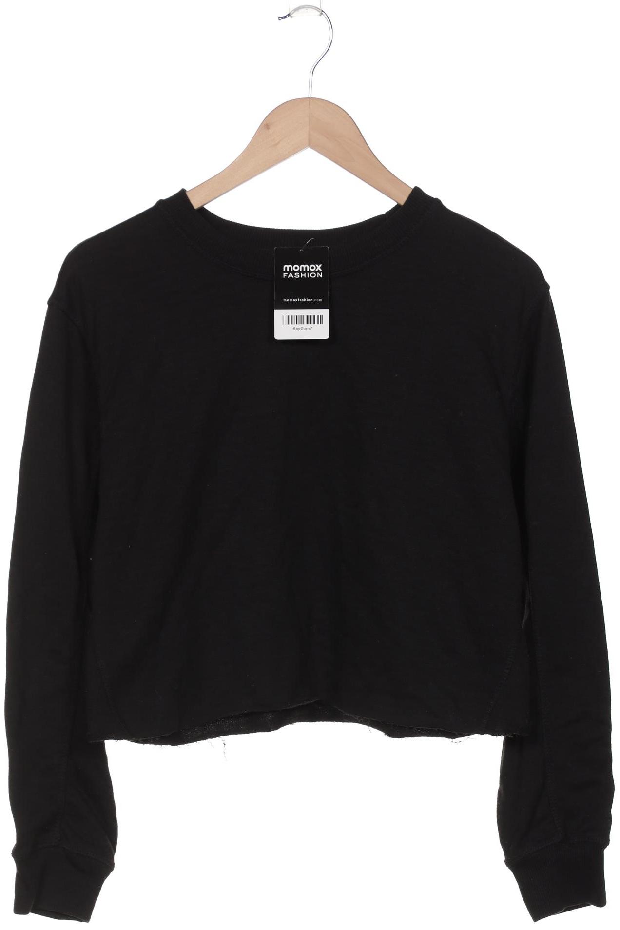 

bershka Damen Sweatshirt, schwarz, Gr. 42