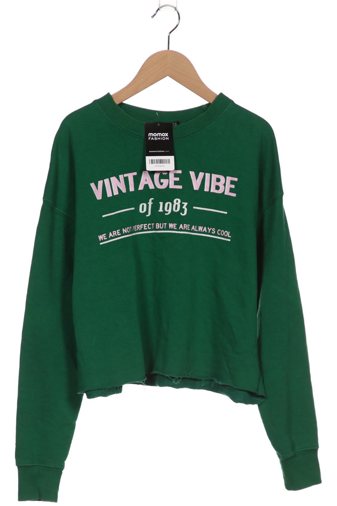 

bershka Damen Sweatshirt, grün, Gr. 38
