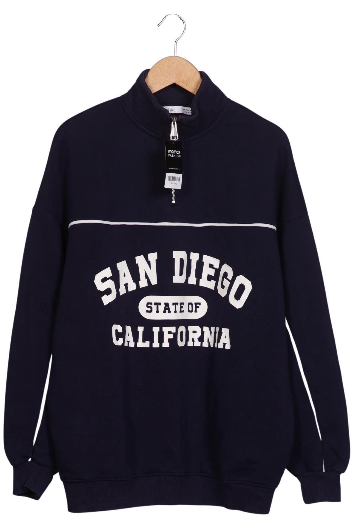 

bershka Damen Sweatshirt, marineblau, Gr. 38