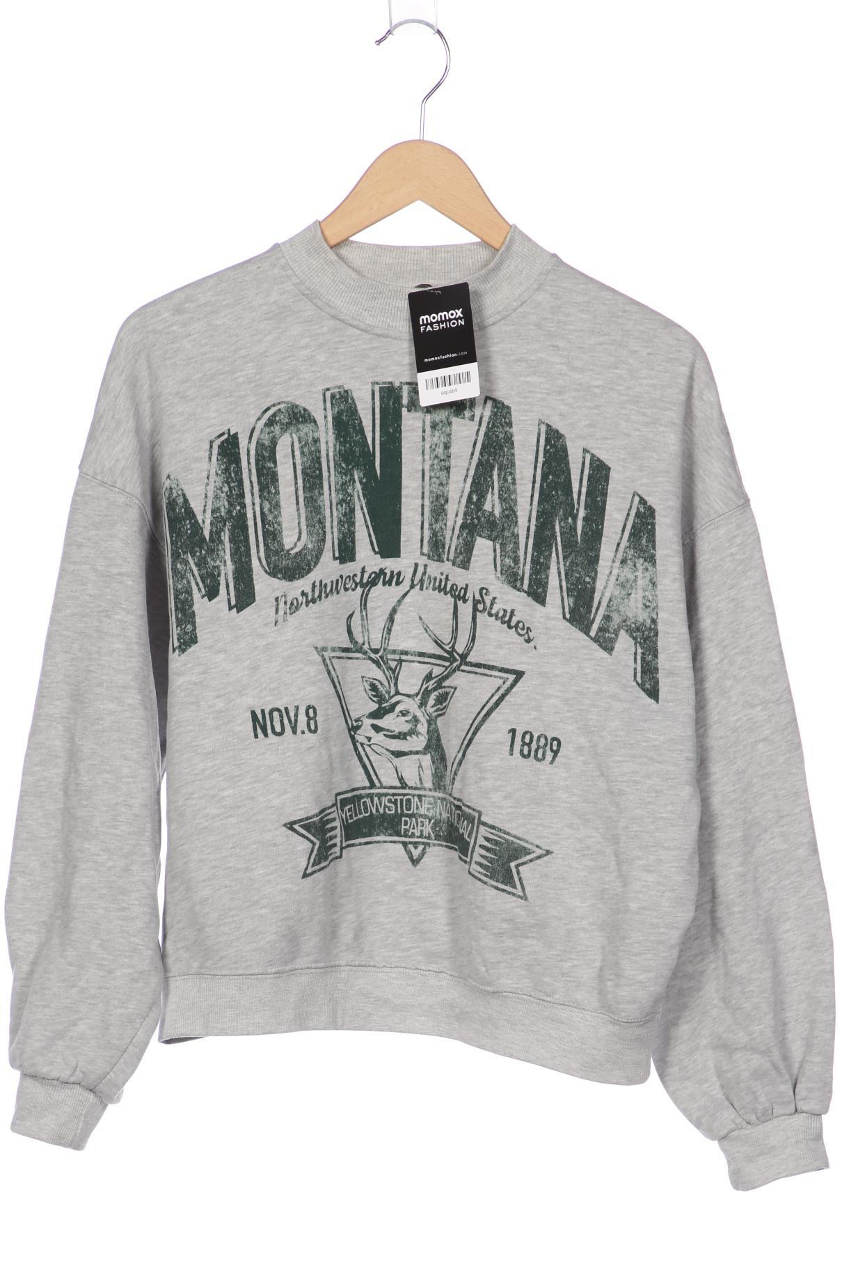 

bershka Damen Sweatshirt, grau