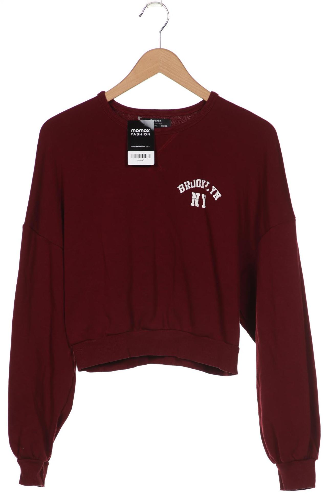 

bershka Damen Sweatshirt, bordeaux