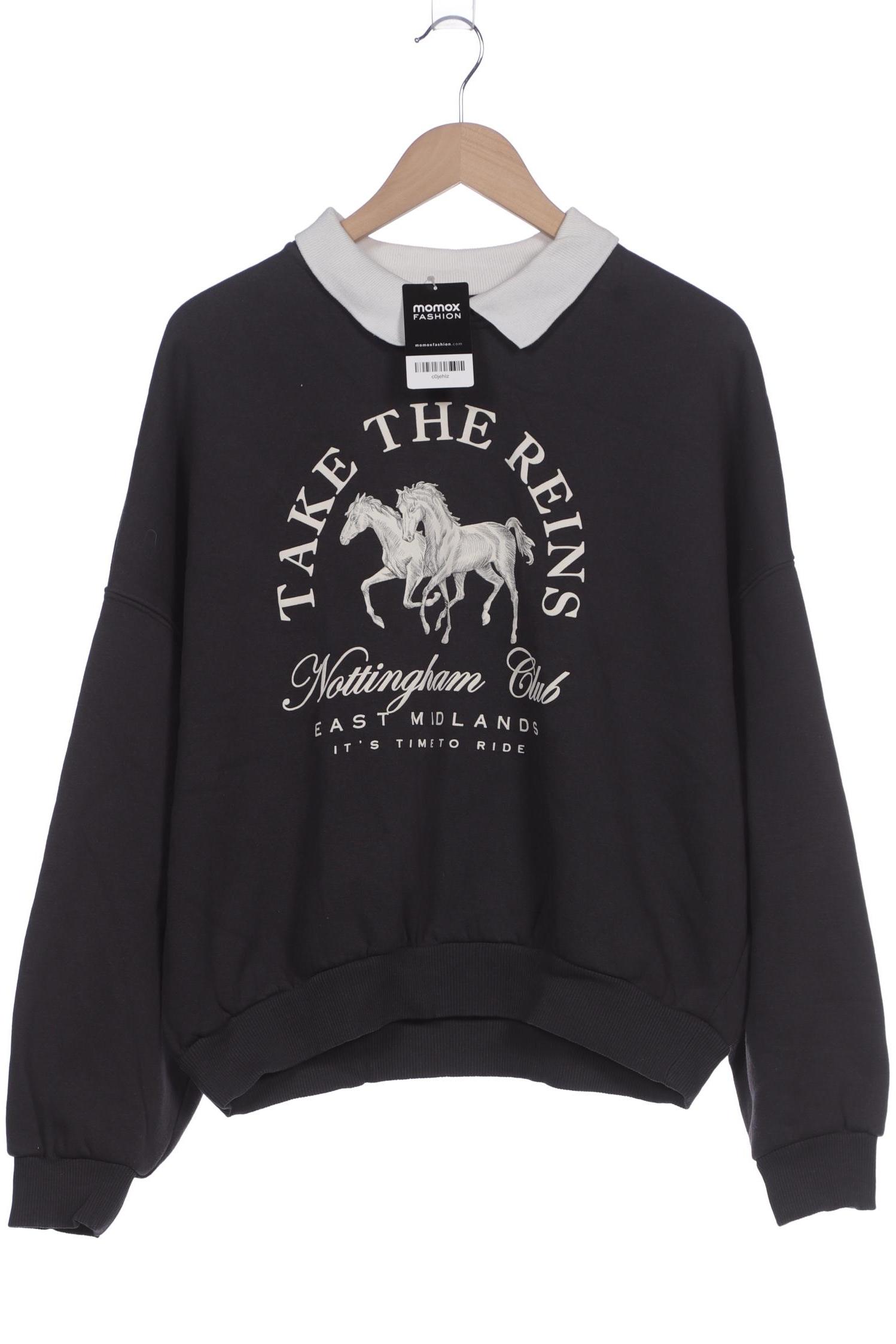 

bershka Damen Sweatshirt, marineblau, Gr. 38