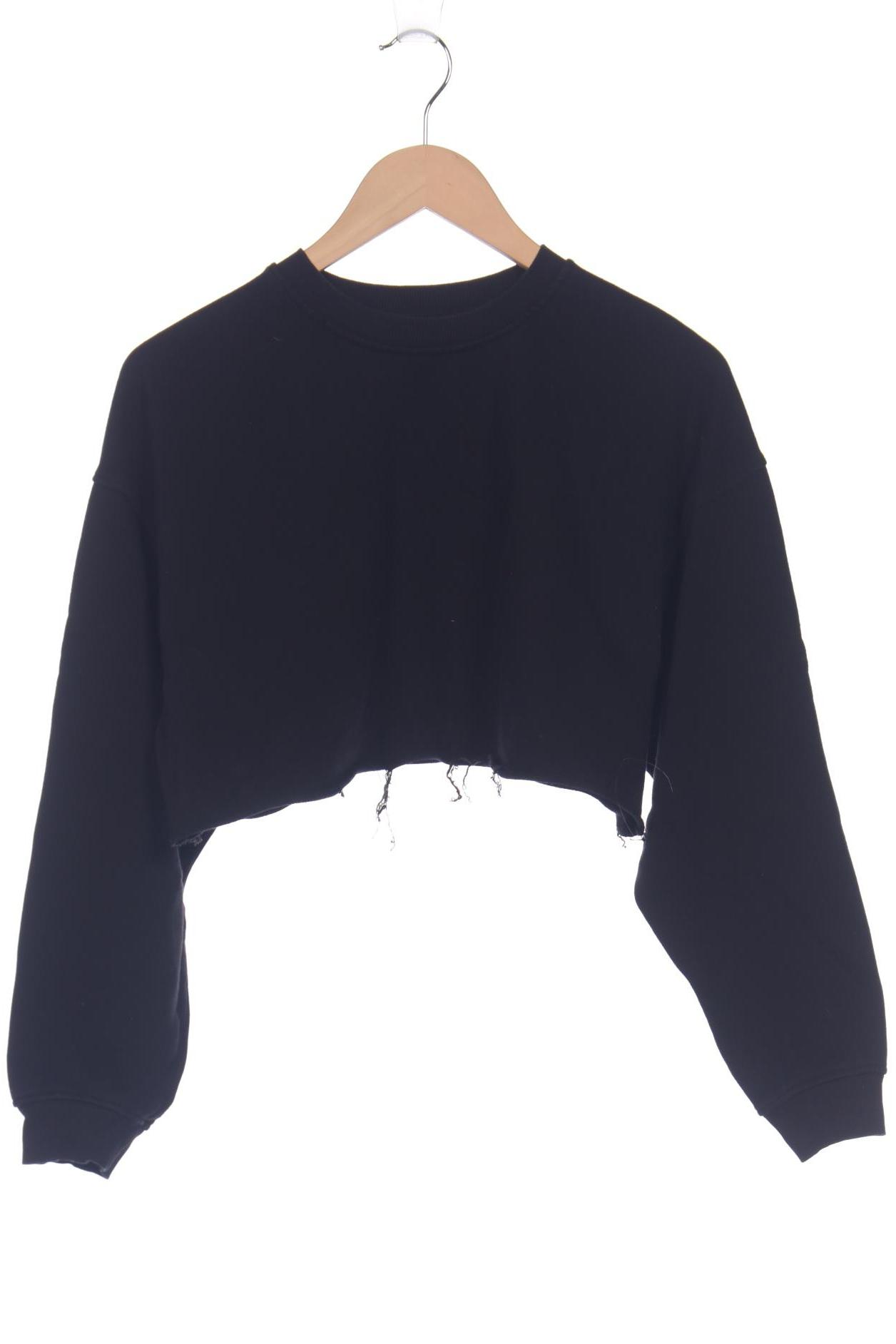 

bershka Damen Sweatshirt, schwarz, Gr. 36