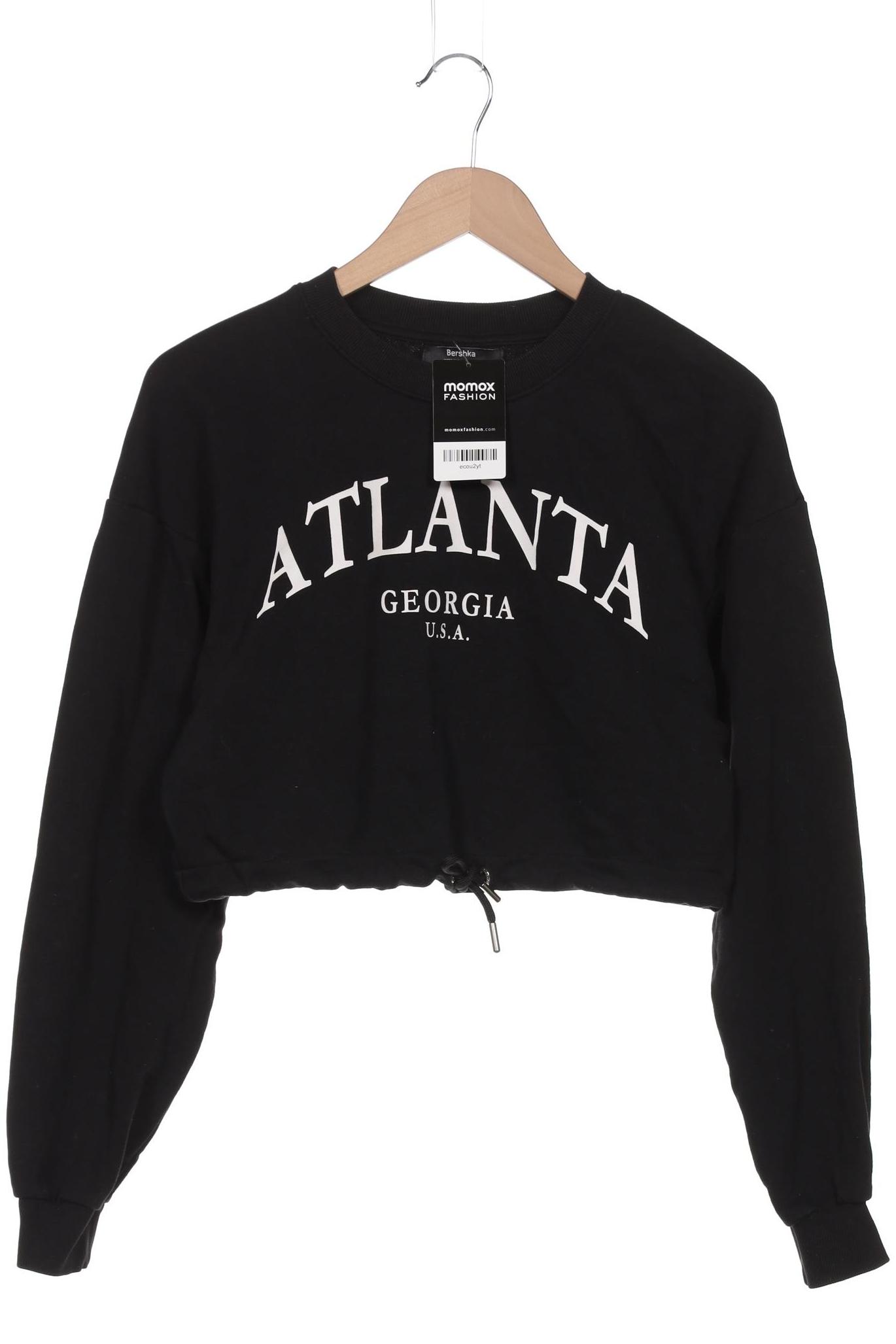 

bershka Damen Sweatshirt, schwarz, Gr. 38