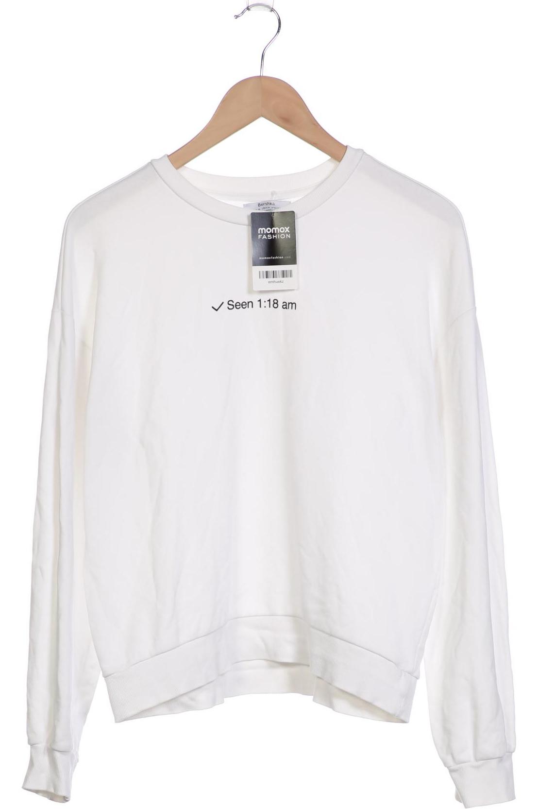 

bershka Damen Sweatshirt, weiß, Gr. 38