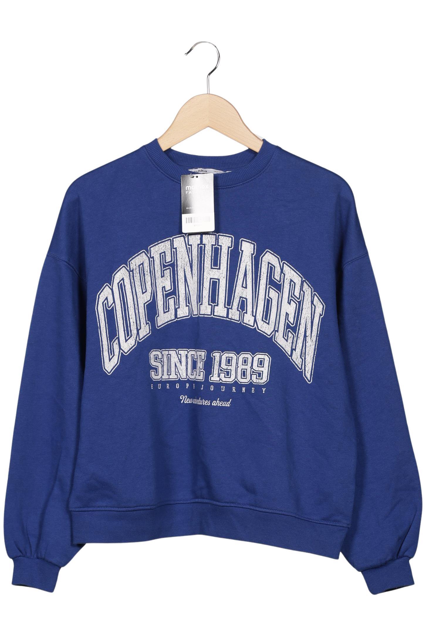 

bershka Damen Sweatshirt, blau, Gr. 34