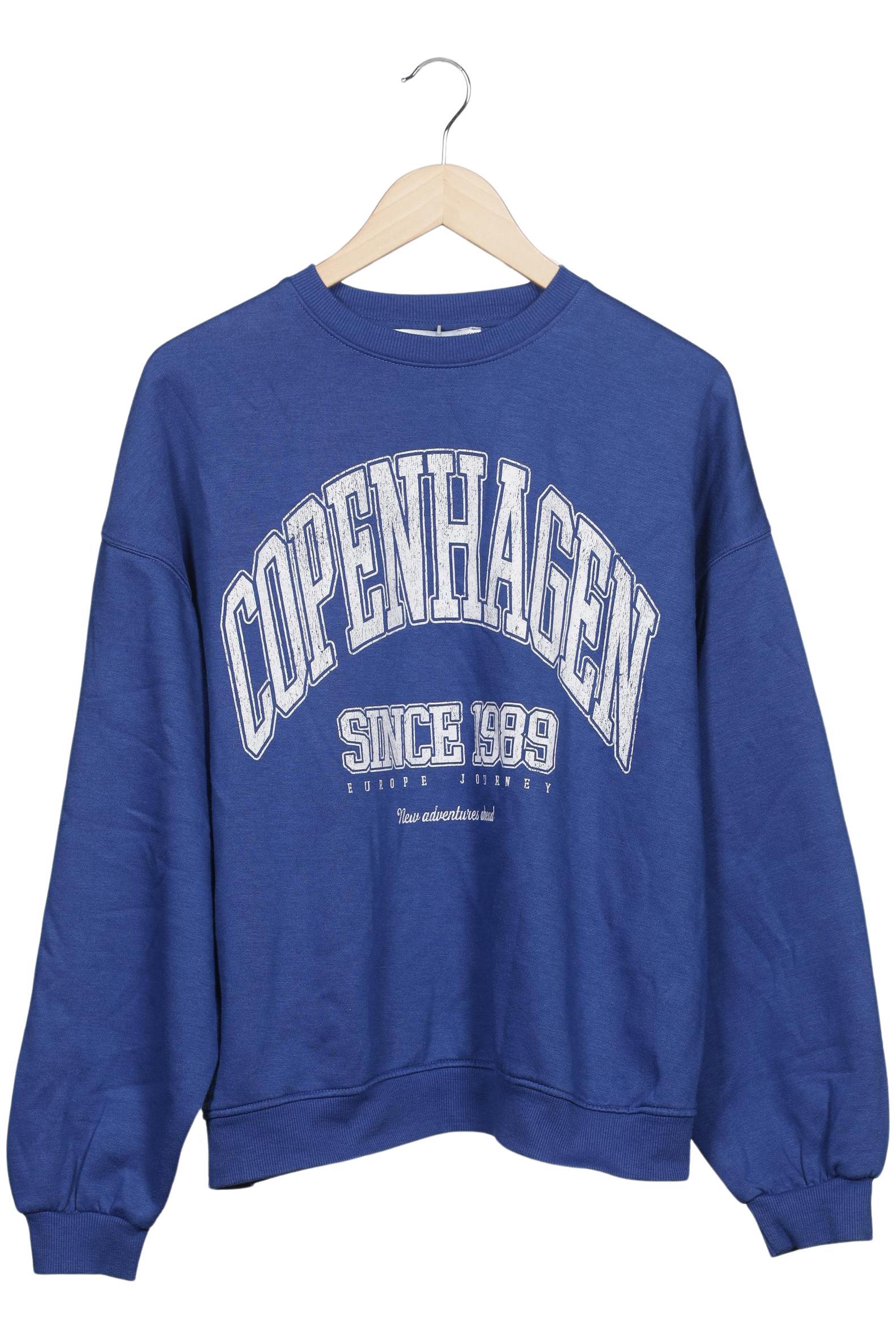 

bershka Damen Sweatshirt, blau, Gr. 38