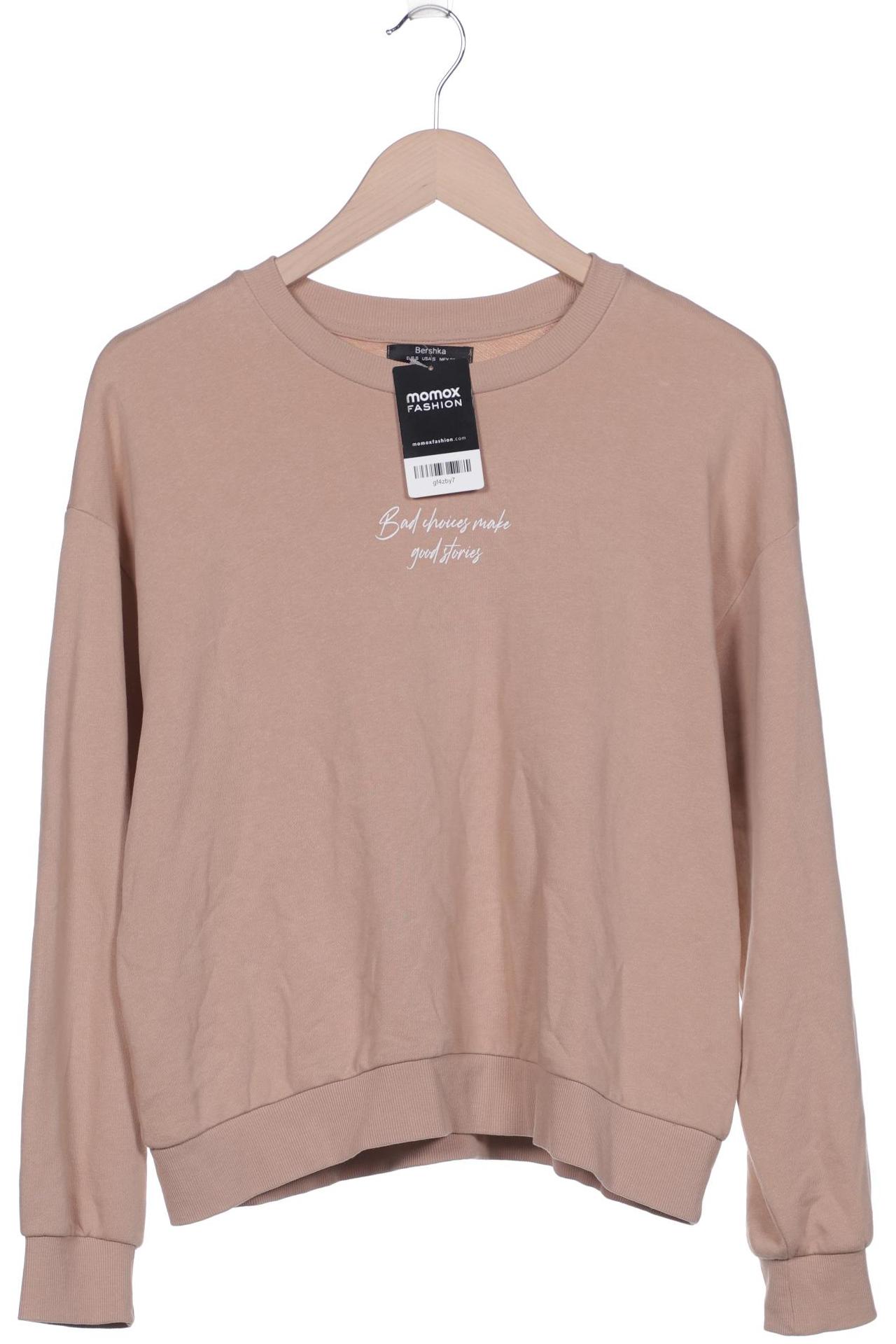 

bershka Damen Sweatshirt, beige, Gr. 36