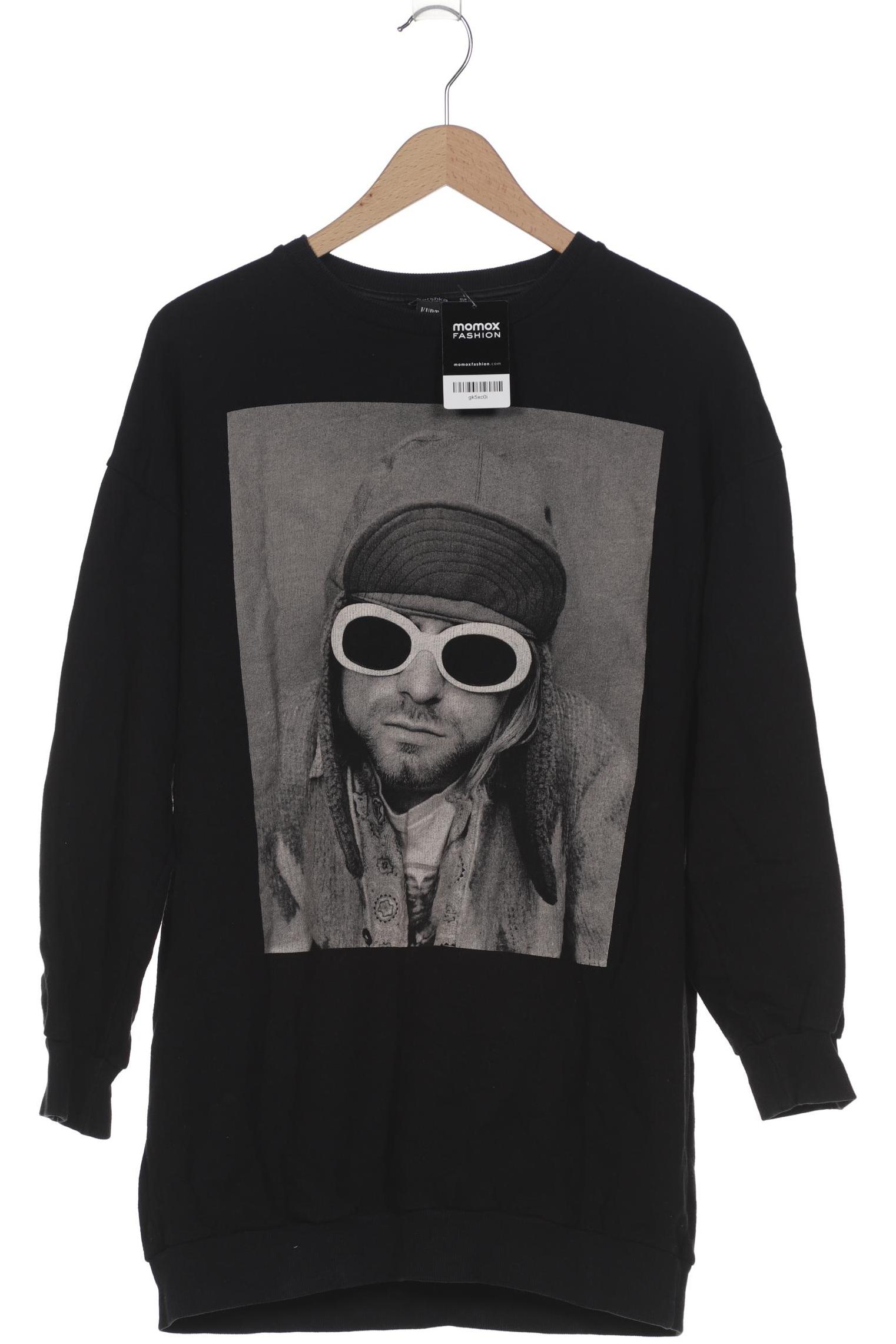 

bershka Damen Sweatshirt, schwarz, Gr. 38