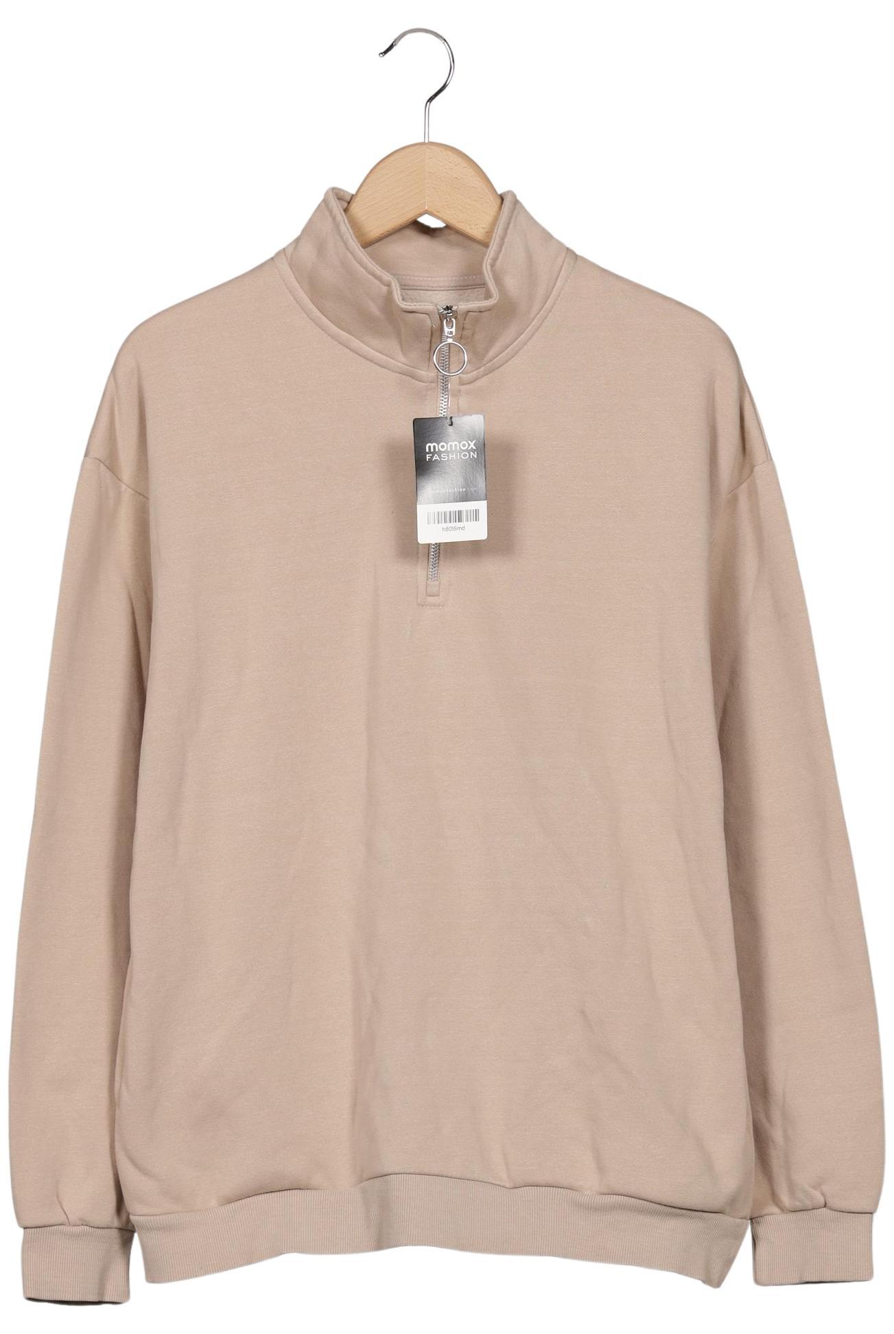 

bershka Damen Sweatshirt, beige, Gr. 38