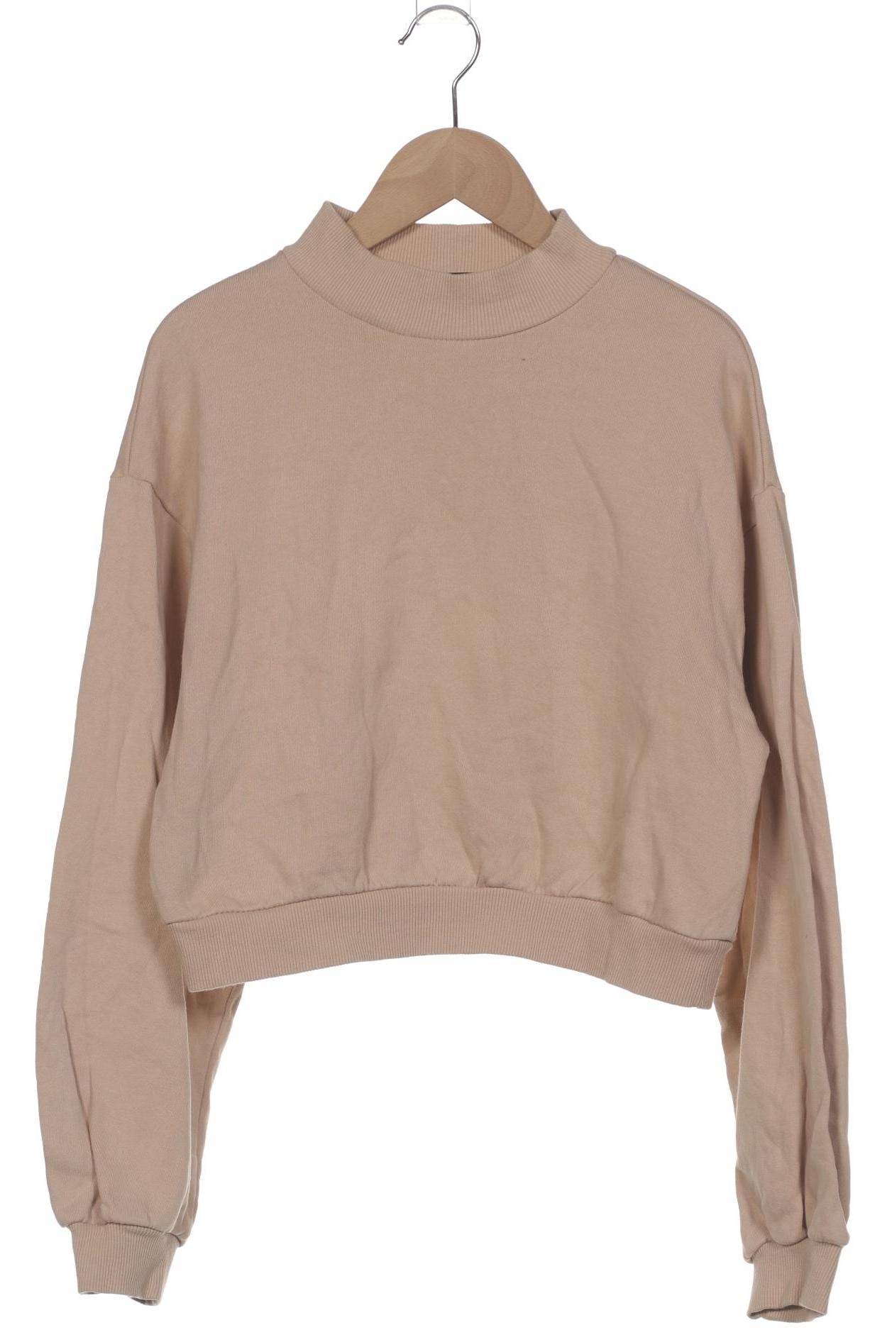 

bershka Damen Sweatshirt, beige, Gr. 38