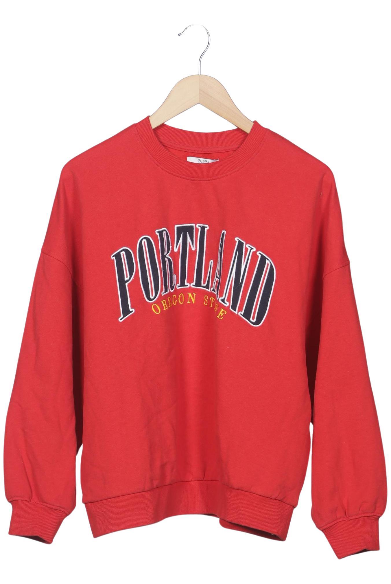 

bershka Damen Sweatshirt, rot, Gr. 38