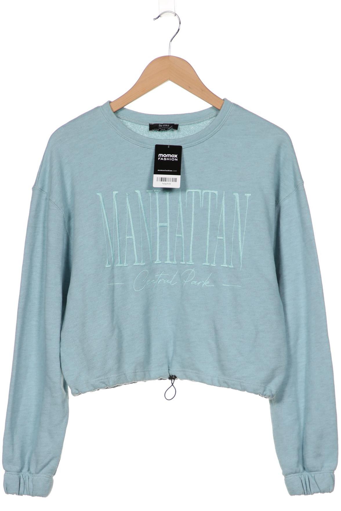 

bershka Damen Sweatshirt, hellblau