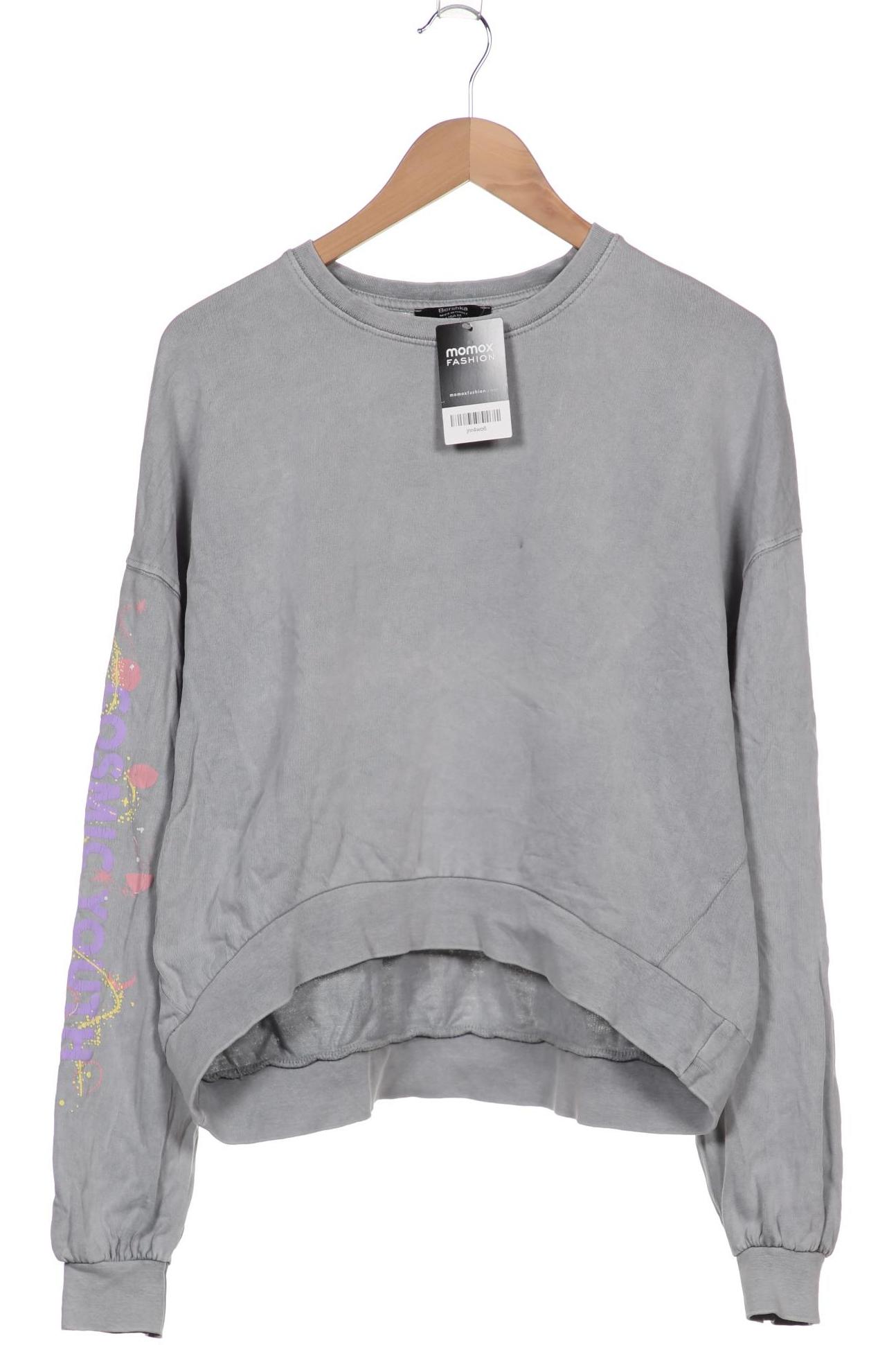 

bershka Damen Sweatshirt, grau