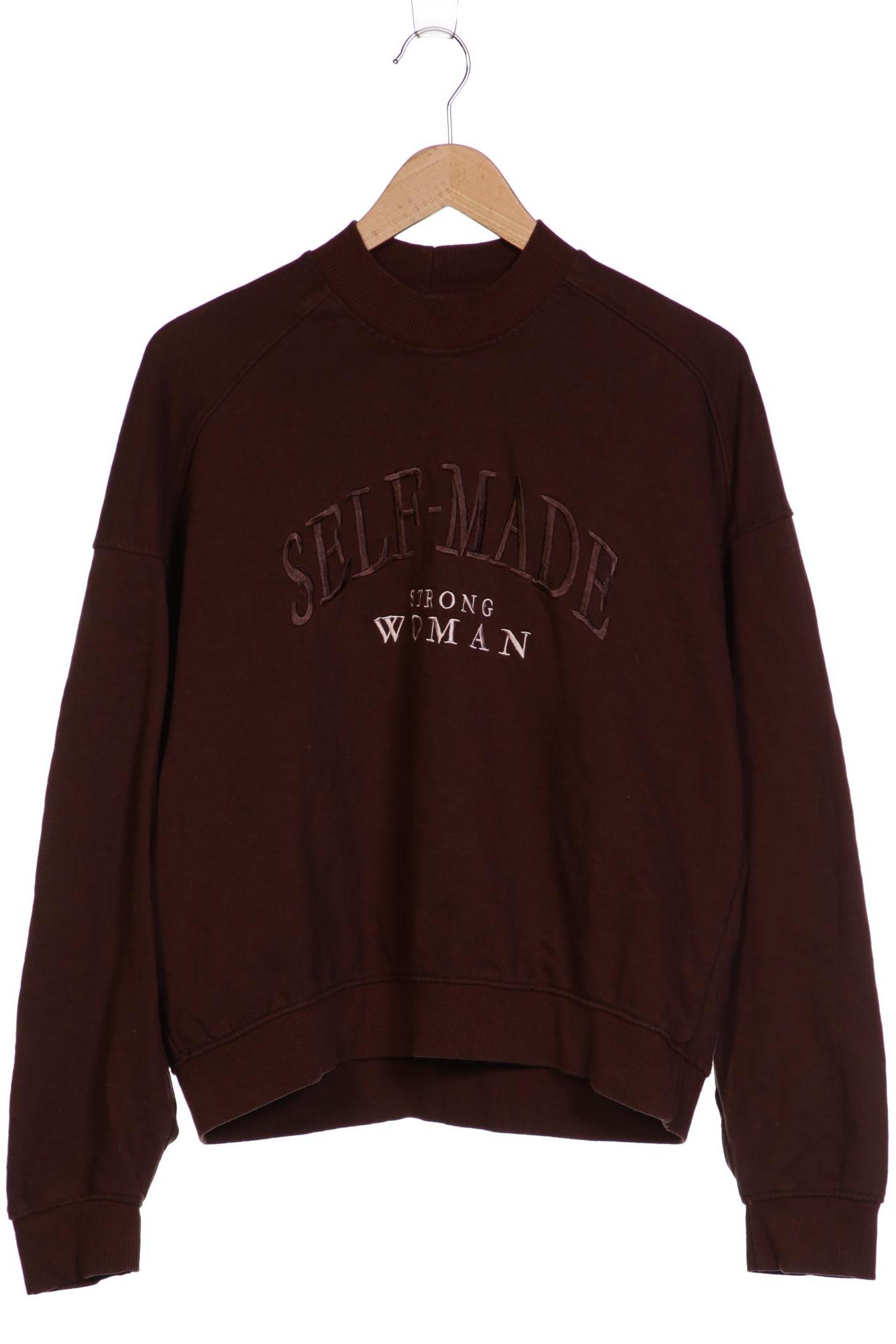

bershka Damen Sweatshirt, braun, Gr. 38