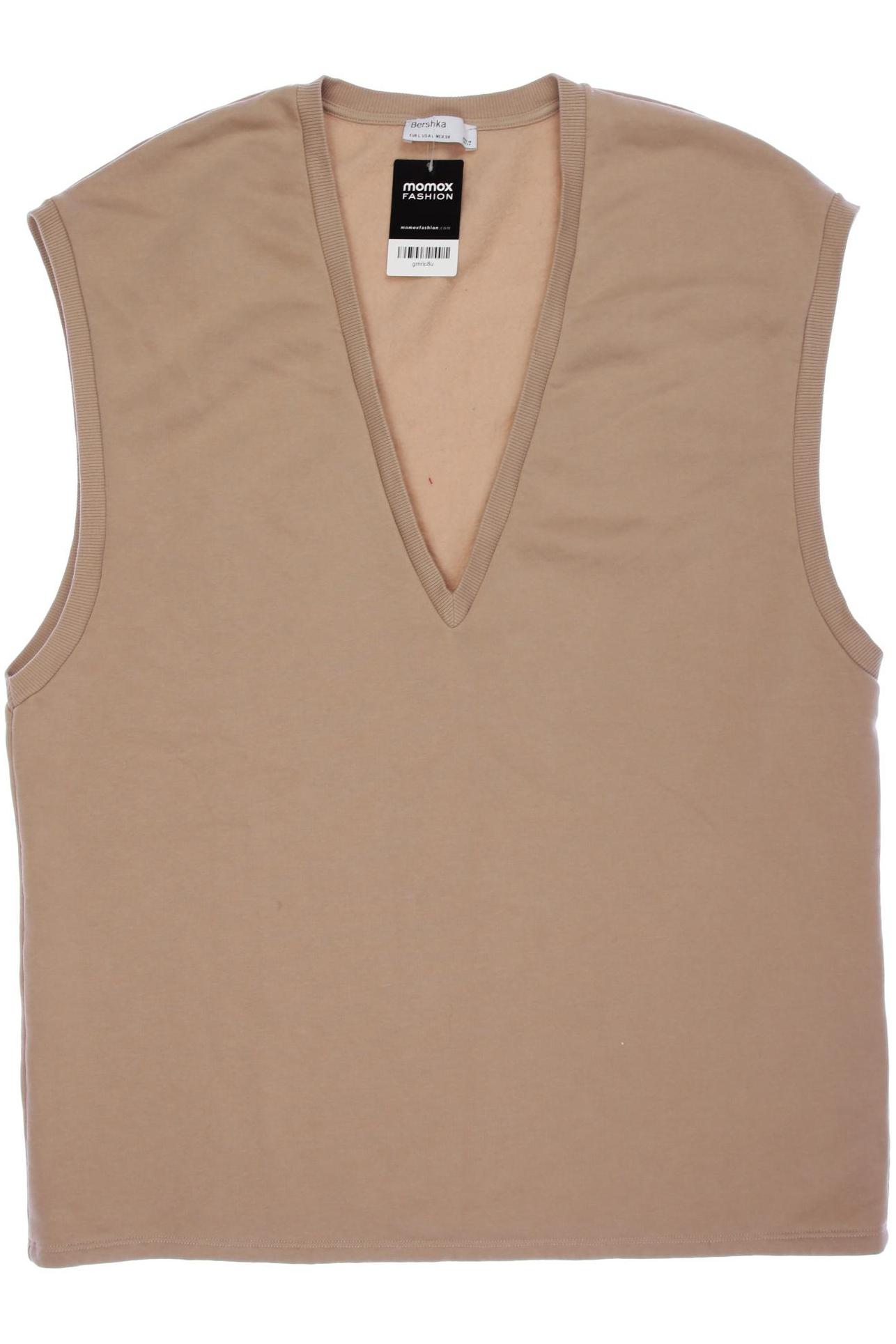 

bershka Damen Sweatshirt, beige, Gr. 42