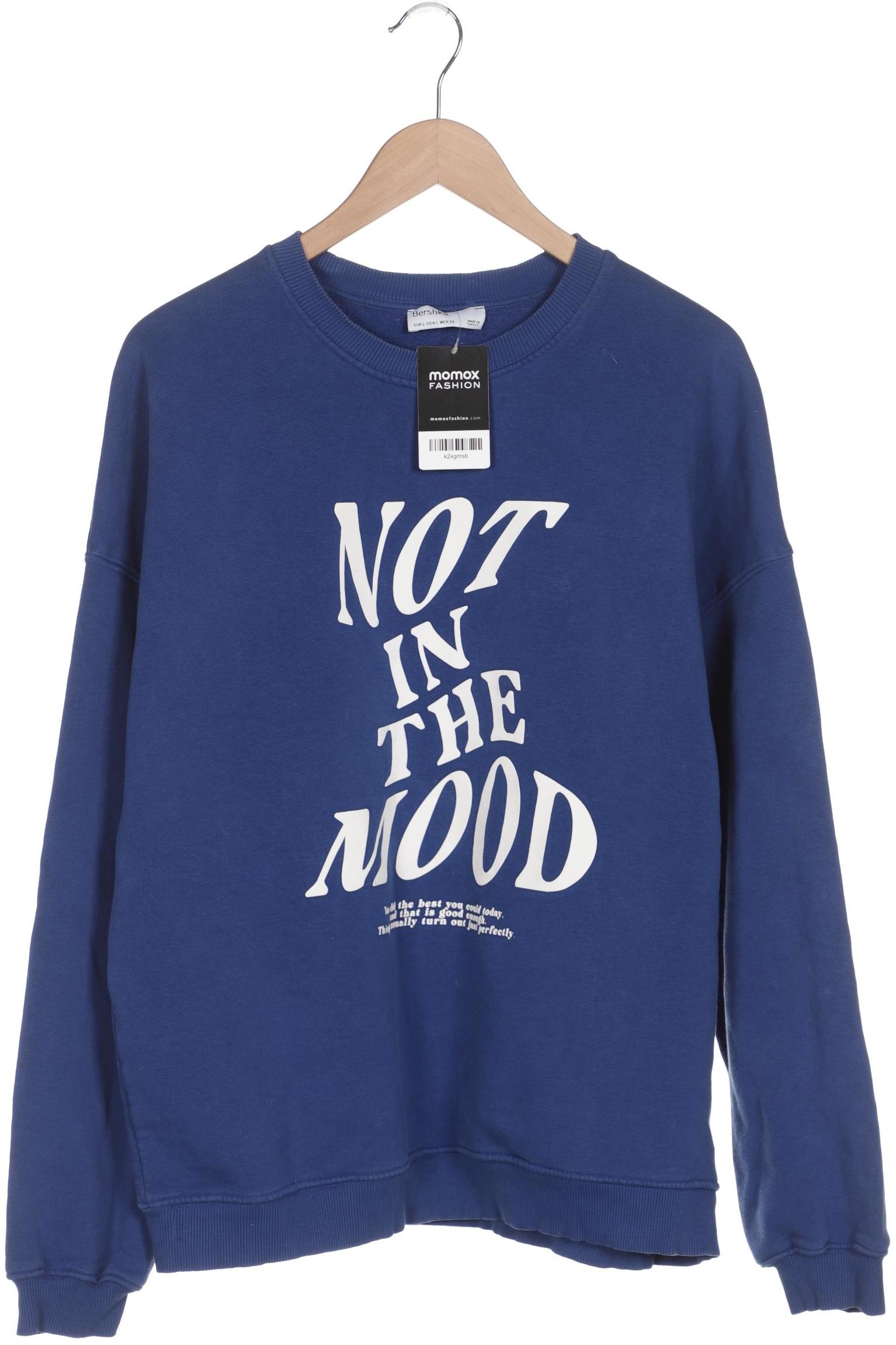 

bershka Damen Sweatshirt, blau, Gr. 42