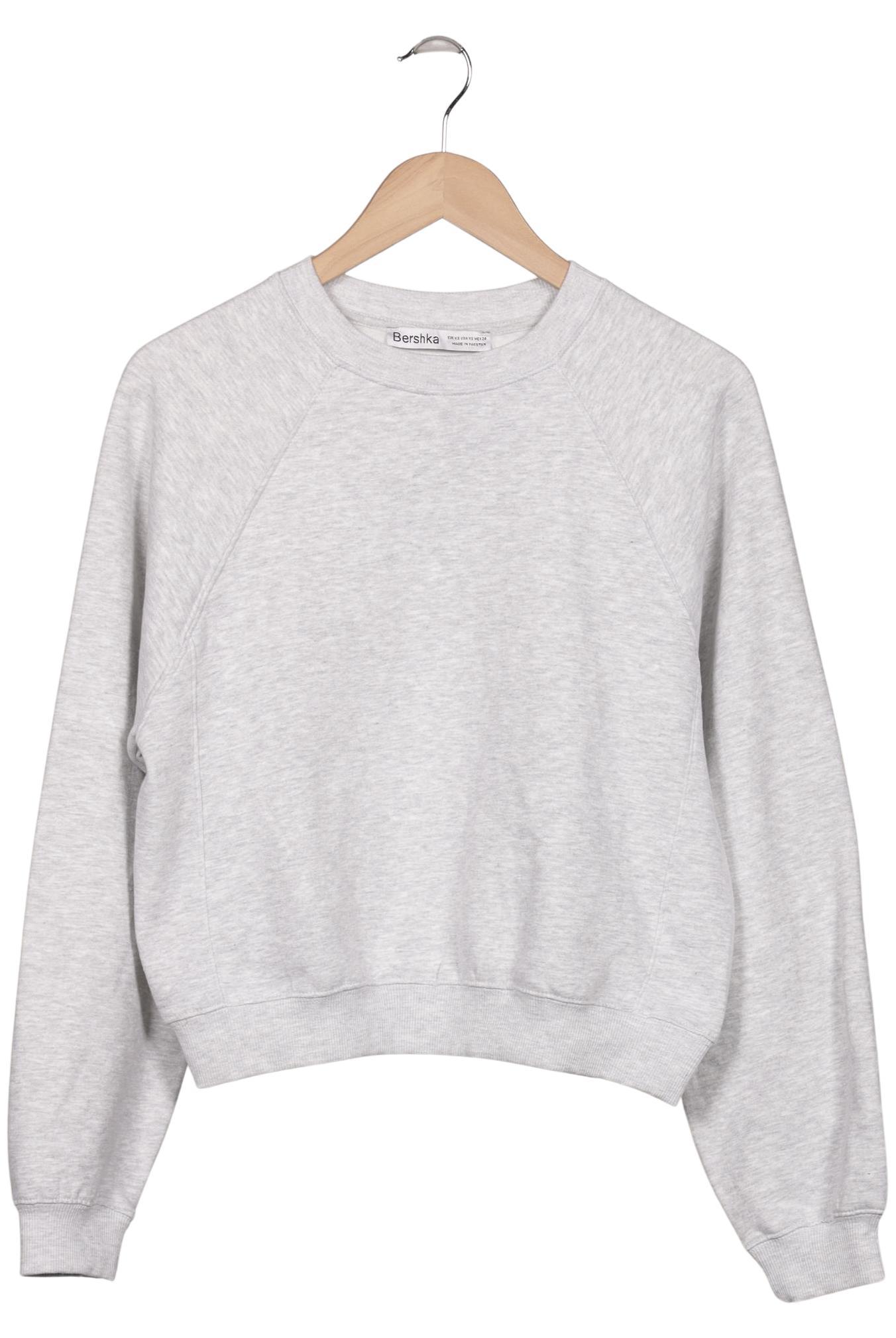 

bershka Damen Sweatshirt, grau, Gr. 34