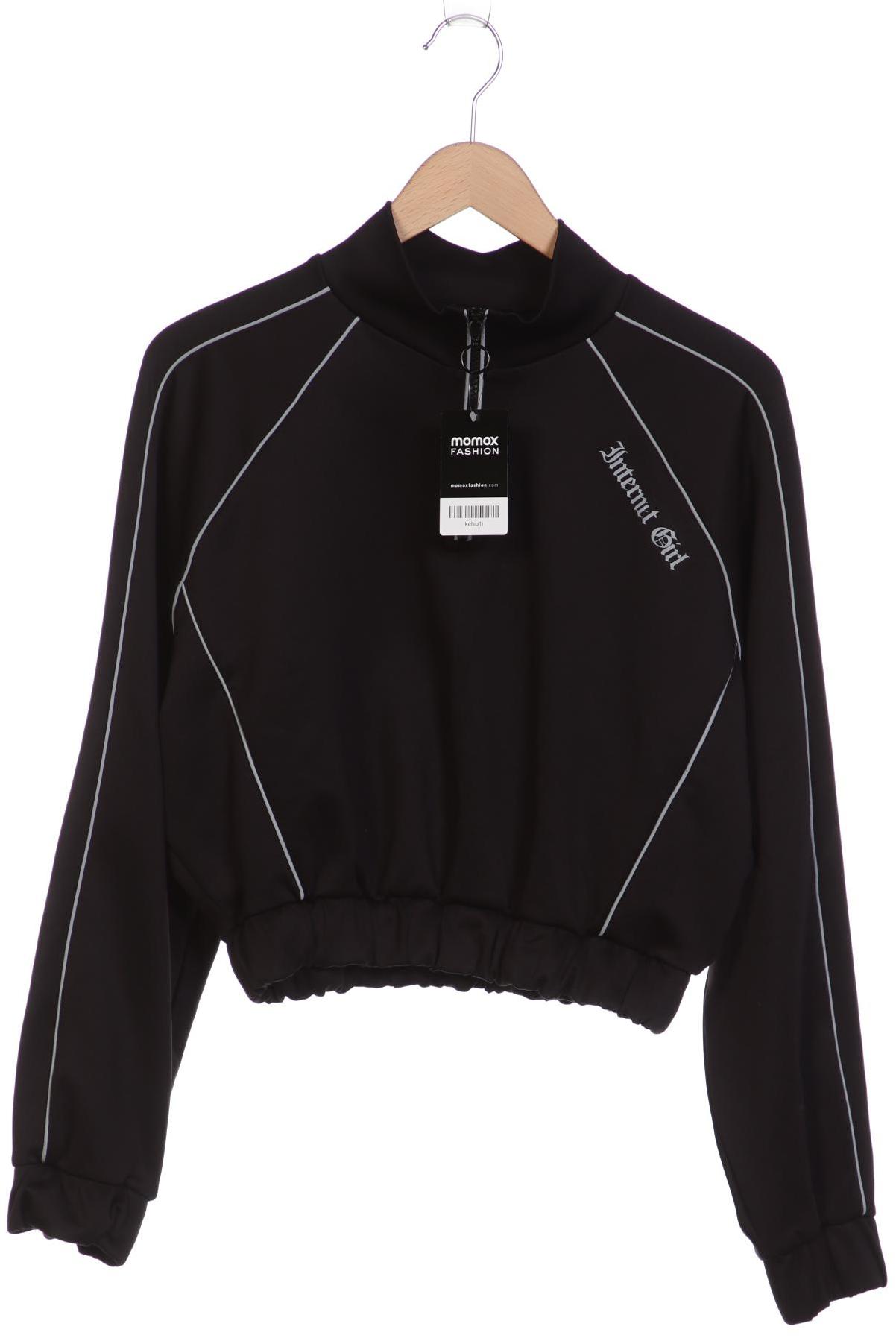

bershka Damen Sweatshirt, schwarz, Gr. 42