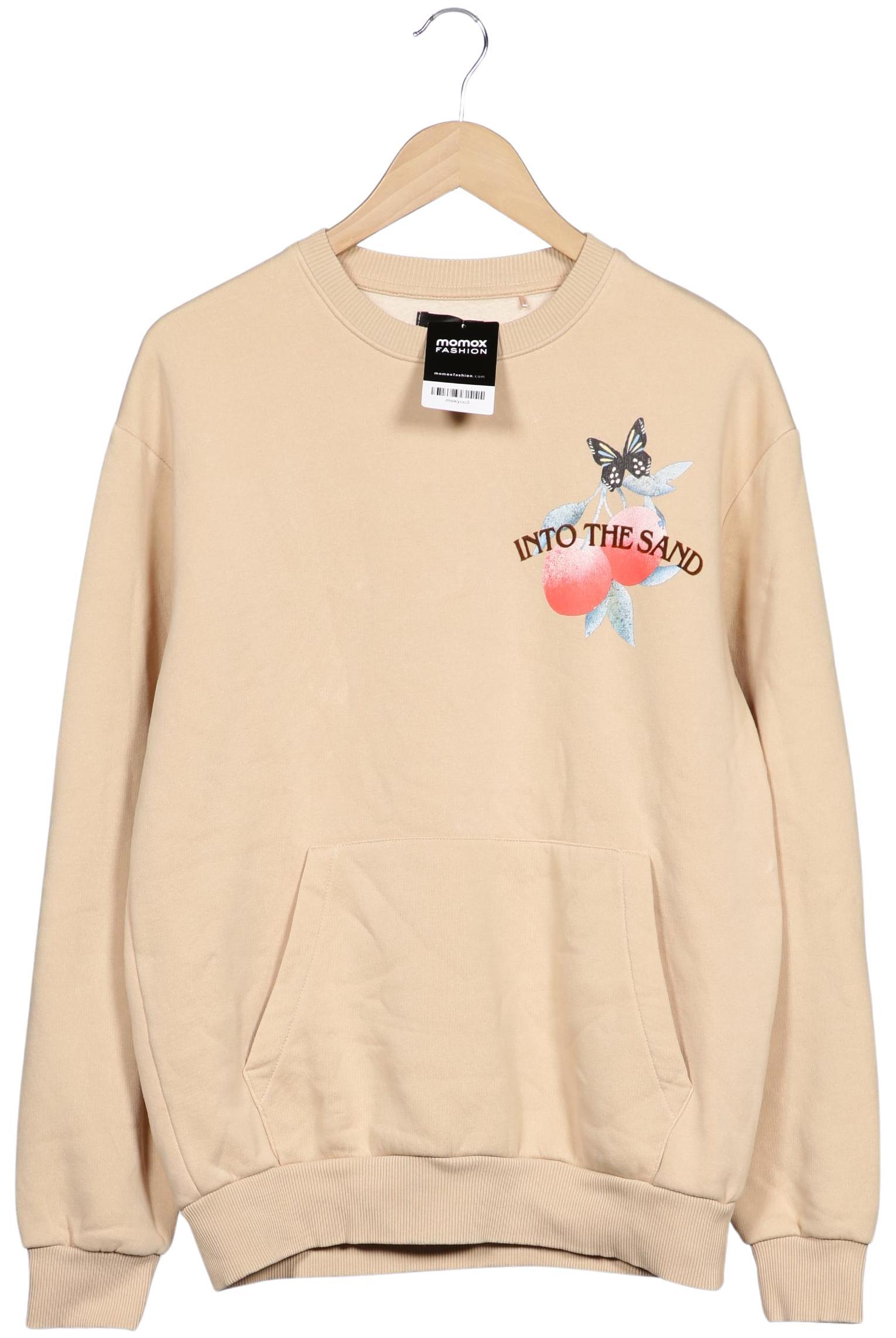 

bershka Damen Sweatshirt, beige, Gr. 36
