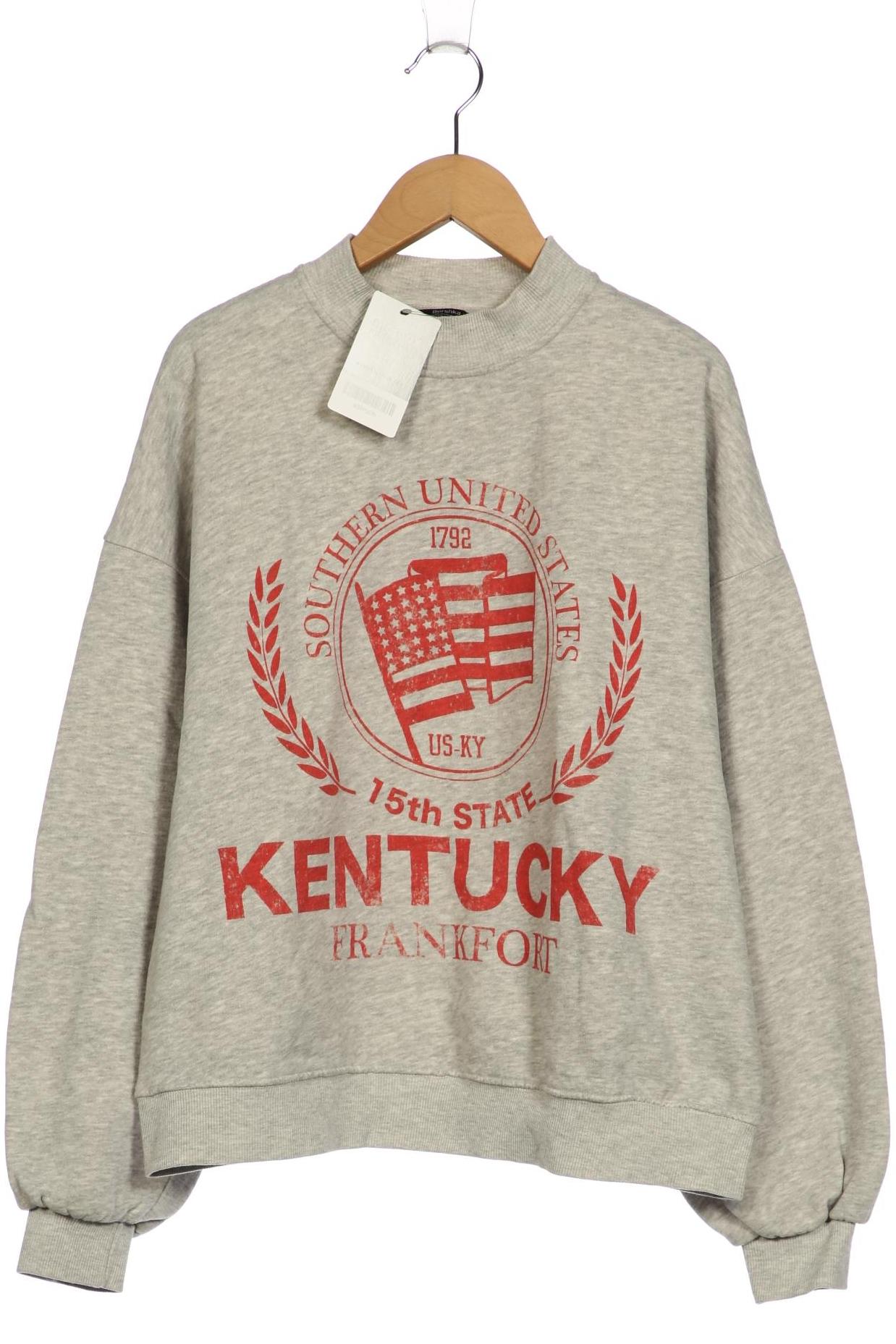 

bershka Damen Sweatshirt, grau, Gr. 38